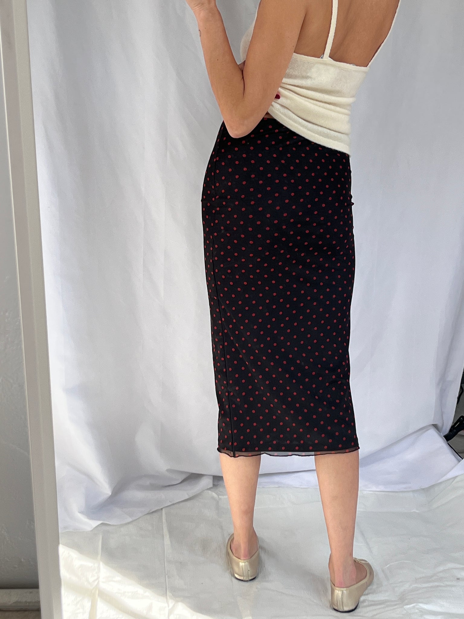 Rouje polka dot skirt