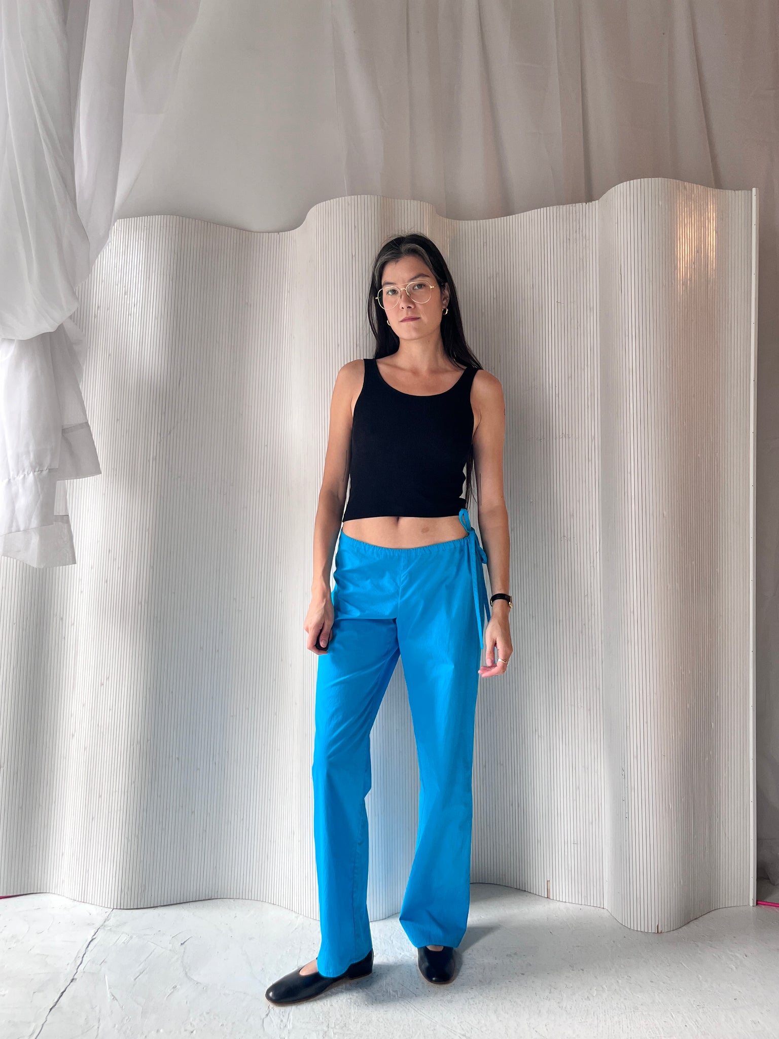 Brooke Callahan teal tie pant