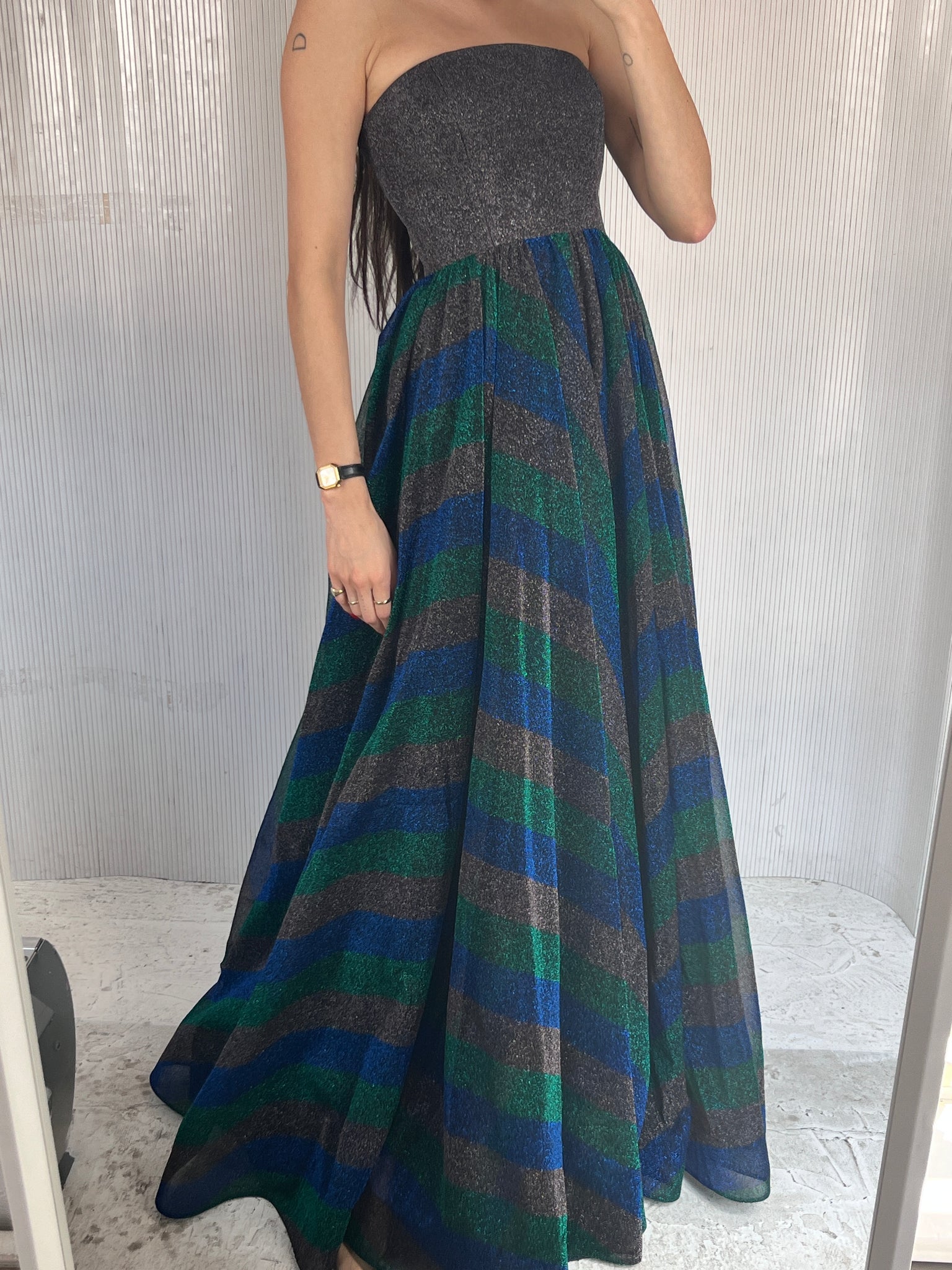 Missoni strapless gown