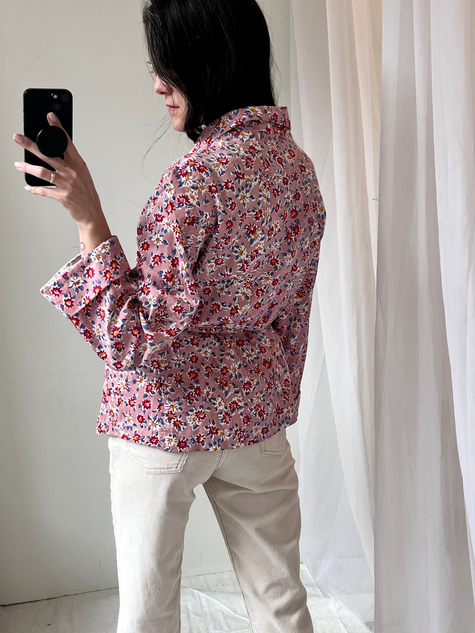 bliss & mischief floral robe jacket