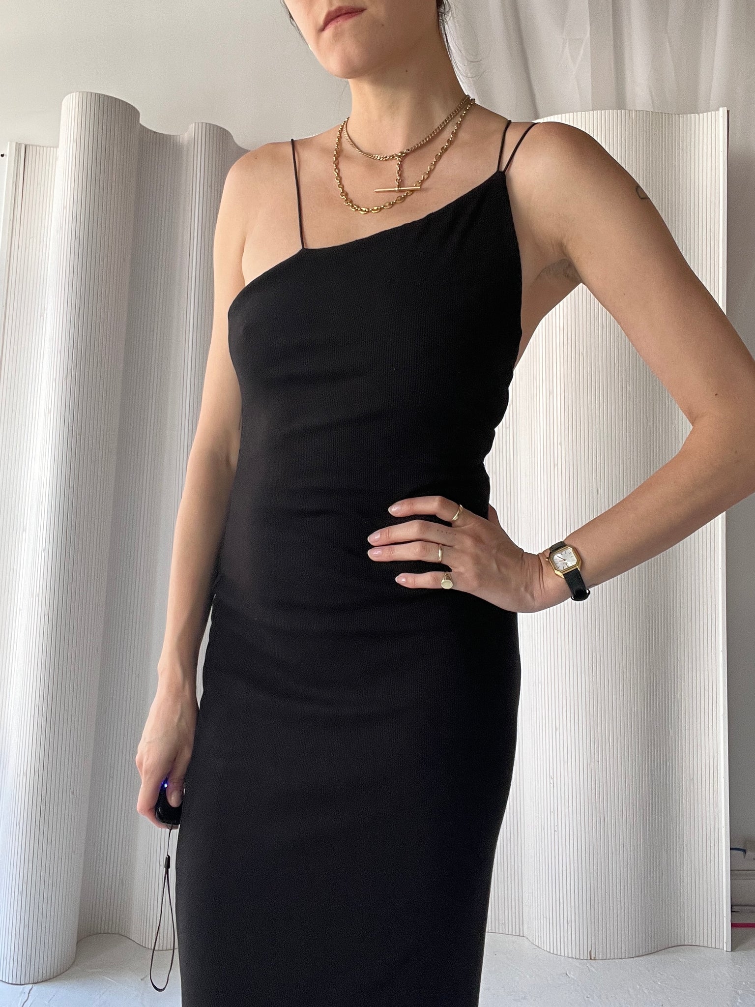 The Line by K black stretch dress