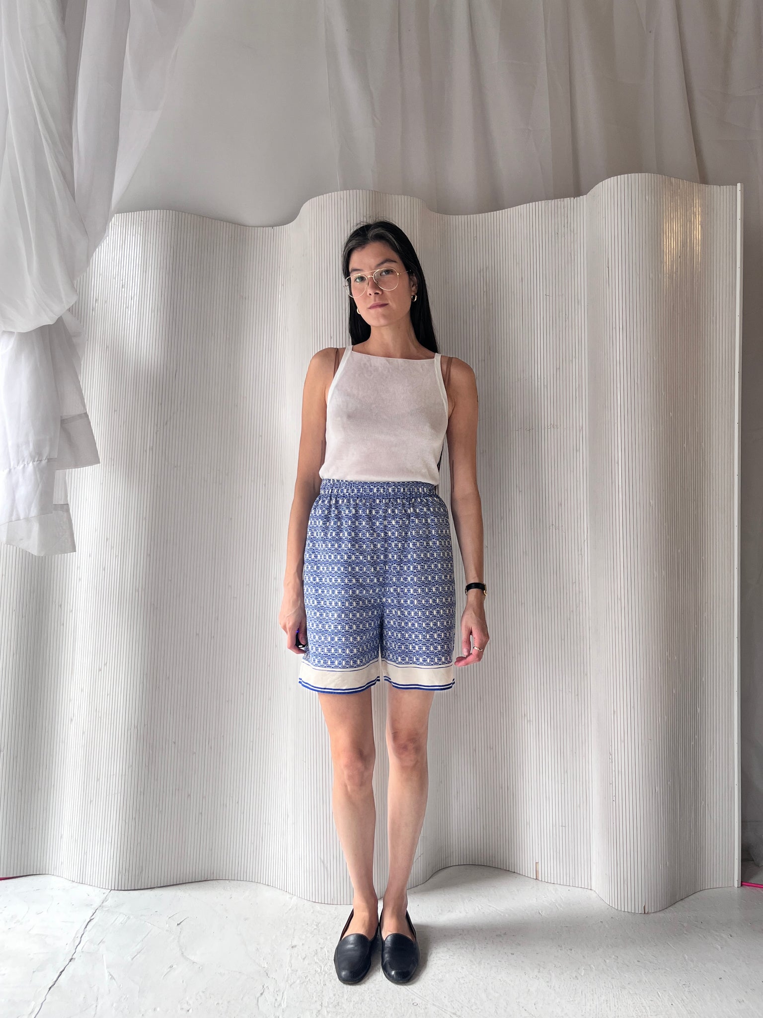 Arket blue pattern short