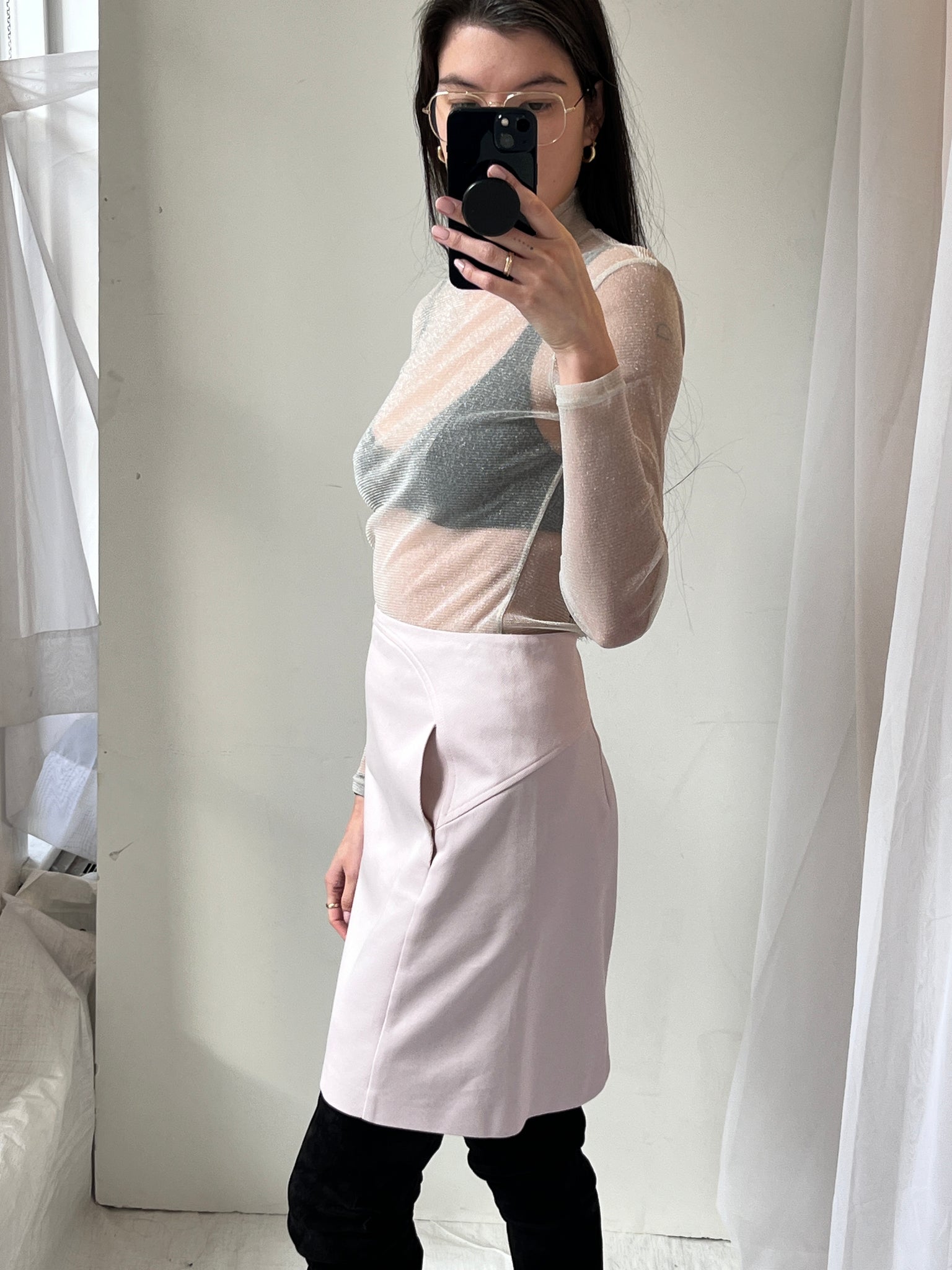 Jill Sander pink skirt