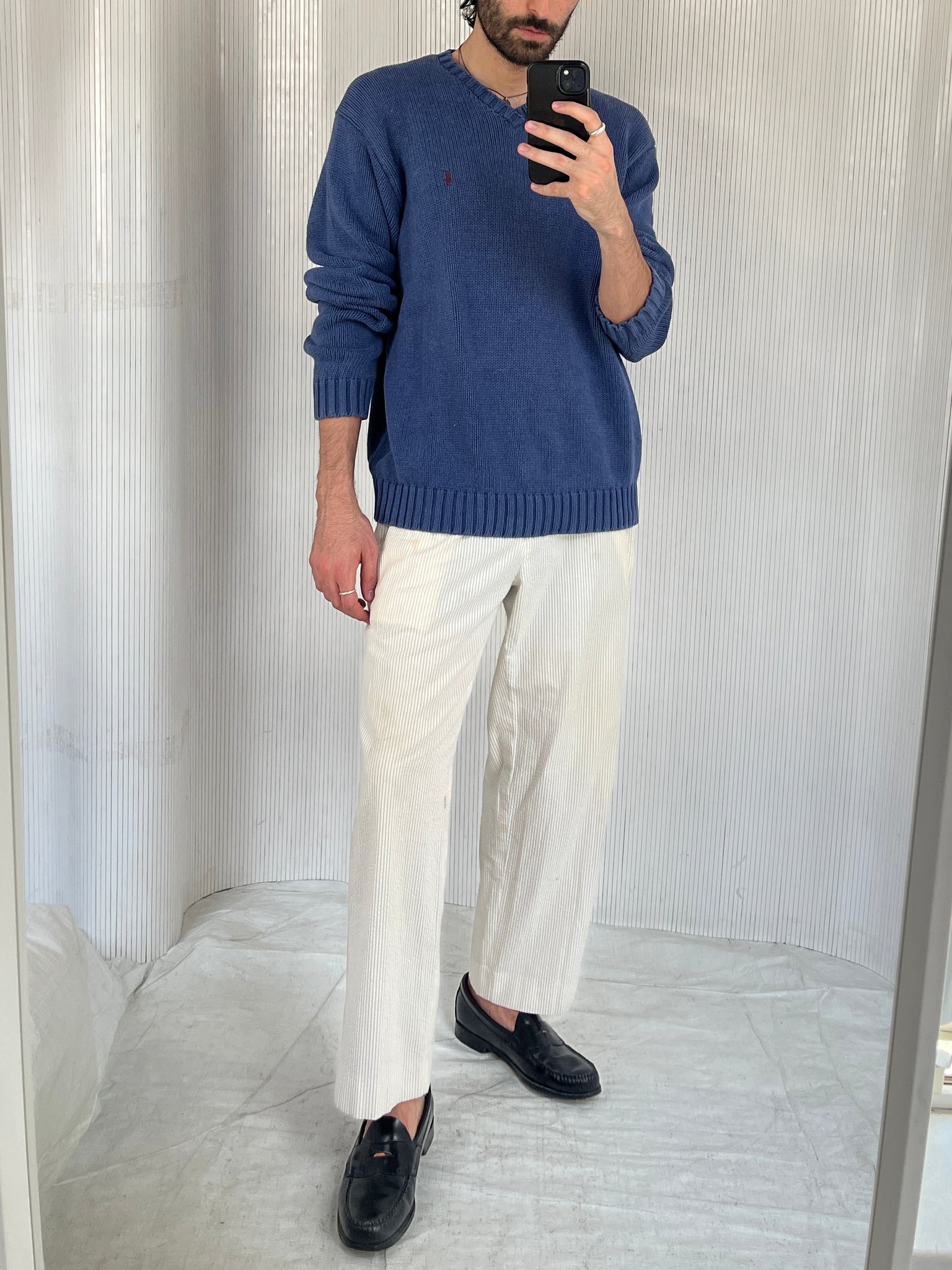 Polo by Ralph Lauren Blue Cotton Knit