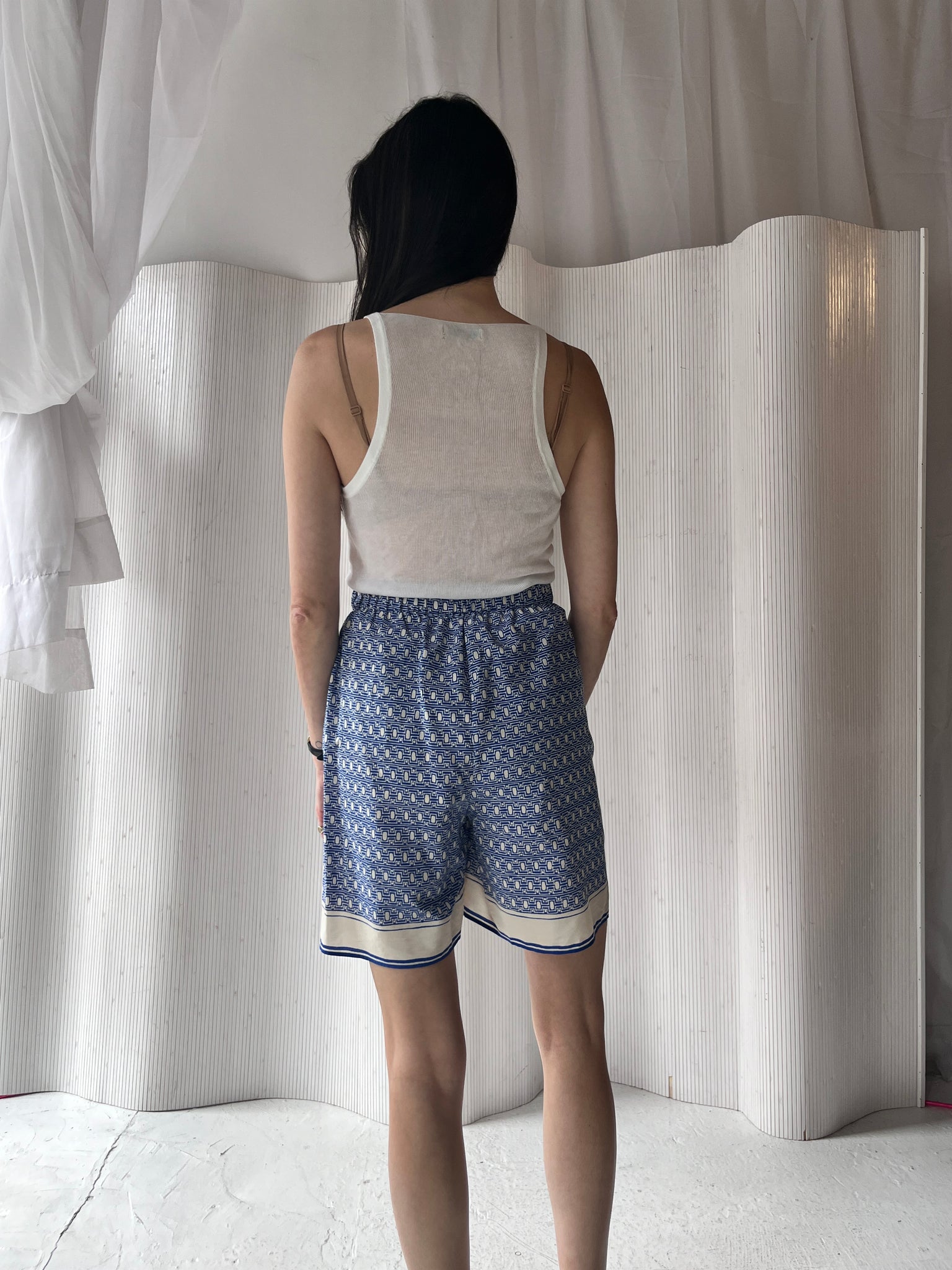 Arket blue pattern short