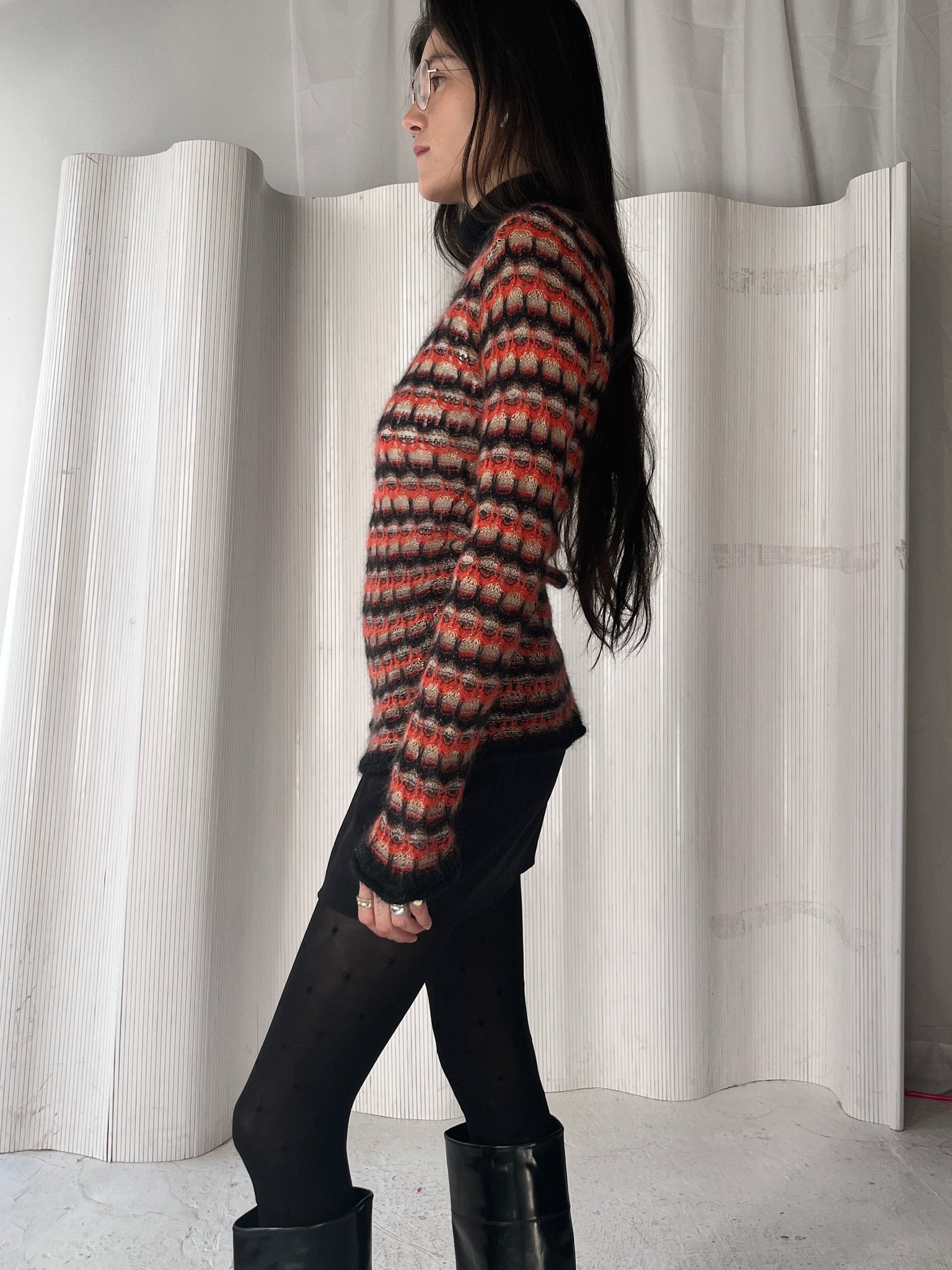 Christian Lacroix Orange and Brown Jumper