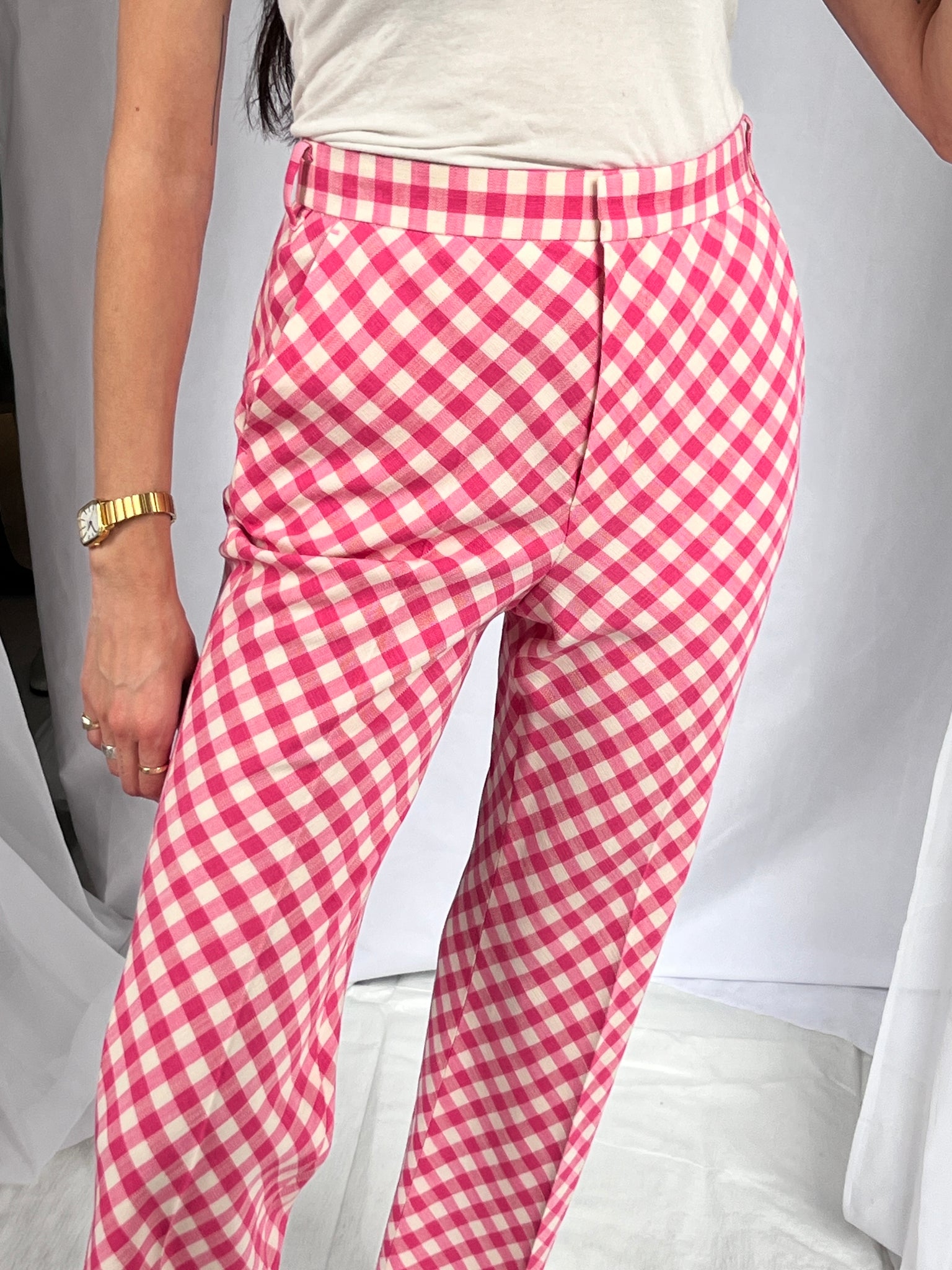 EENK Pink gingham pant