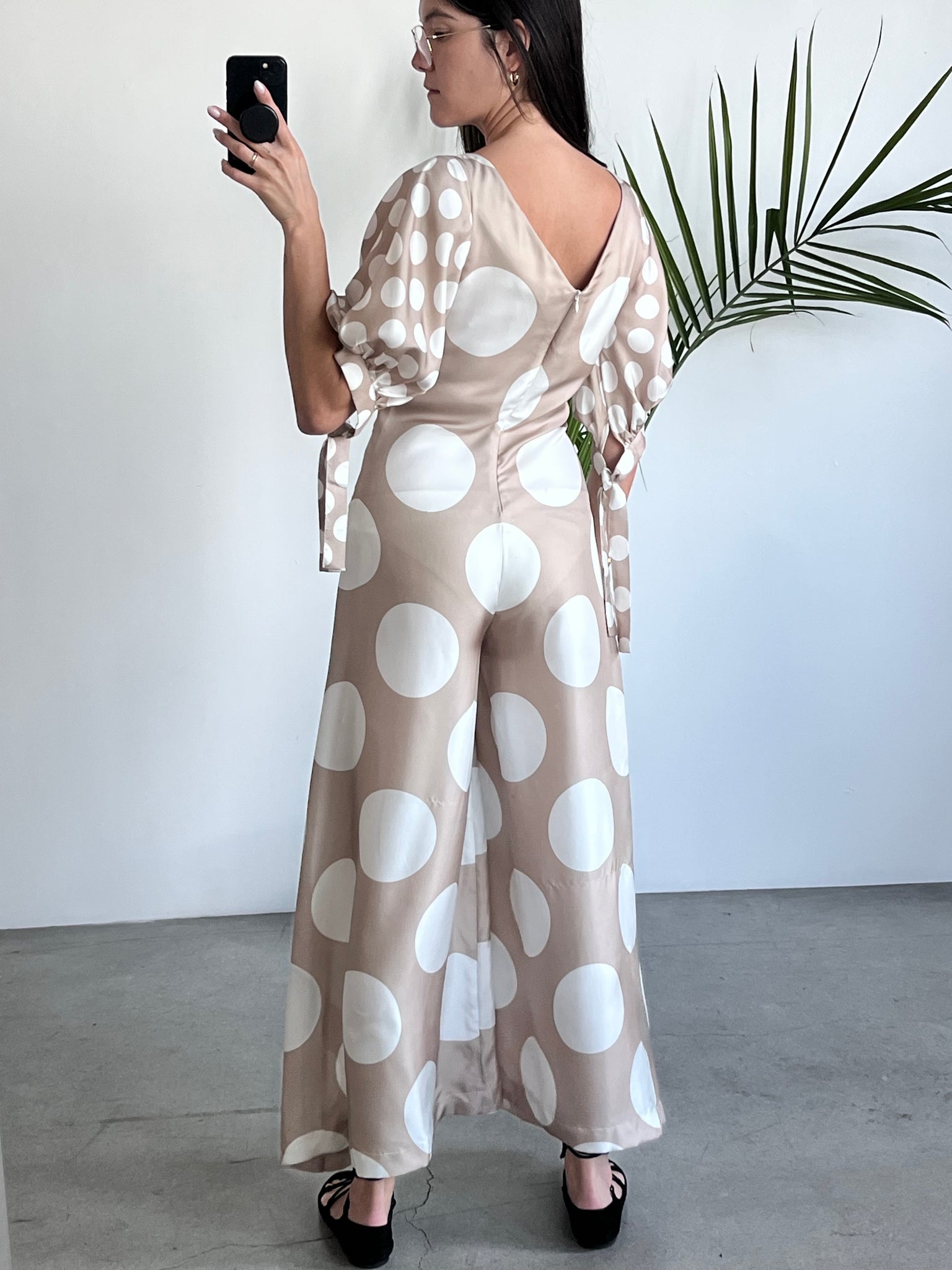 PAPER LONDON SILK JUMPSUIT