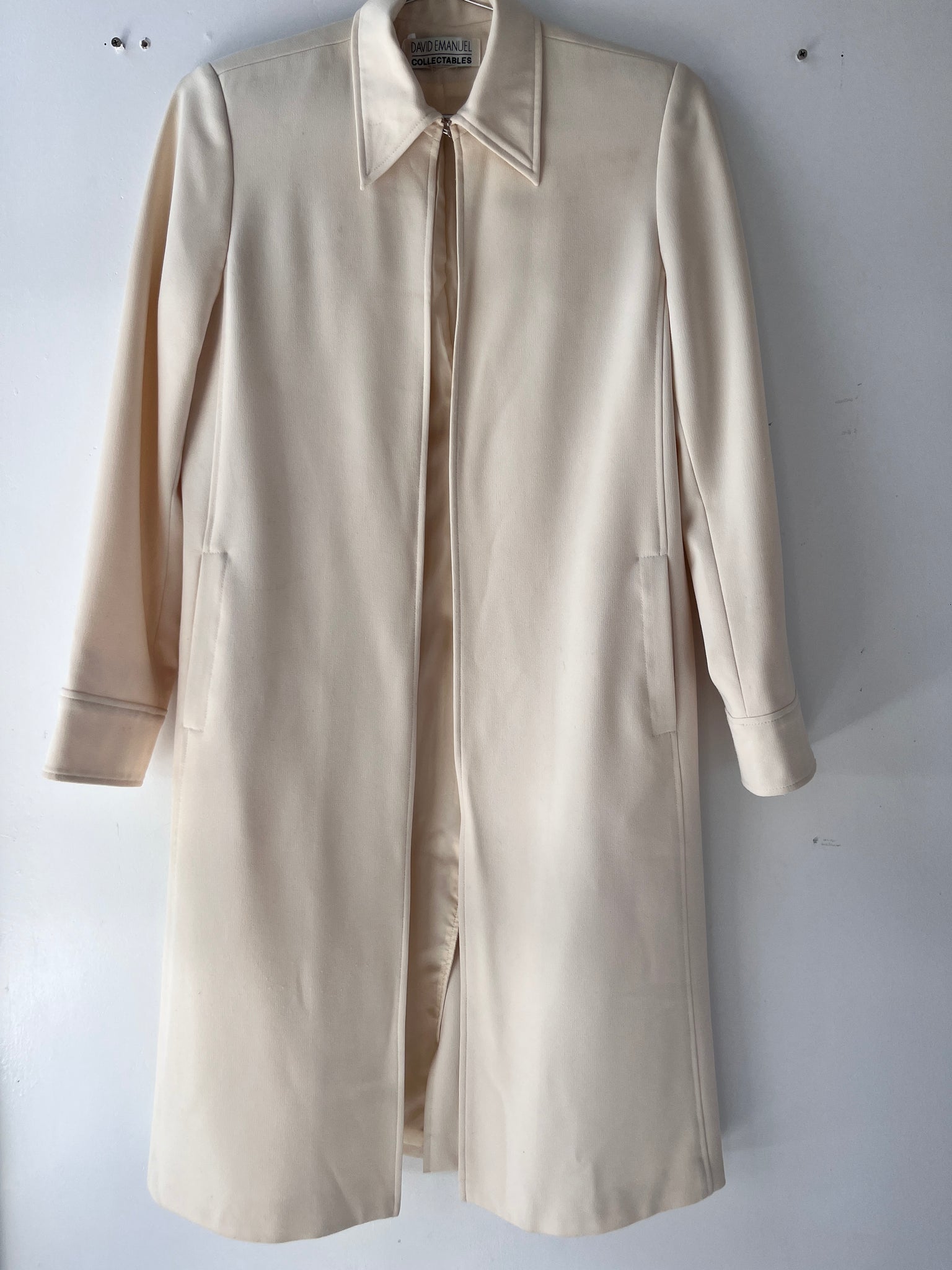 David Emanuel Cream Coat