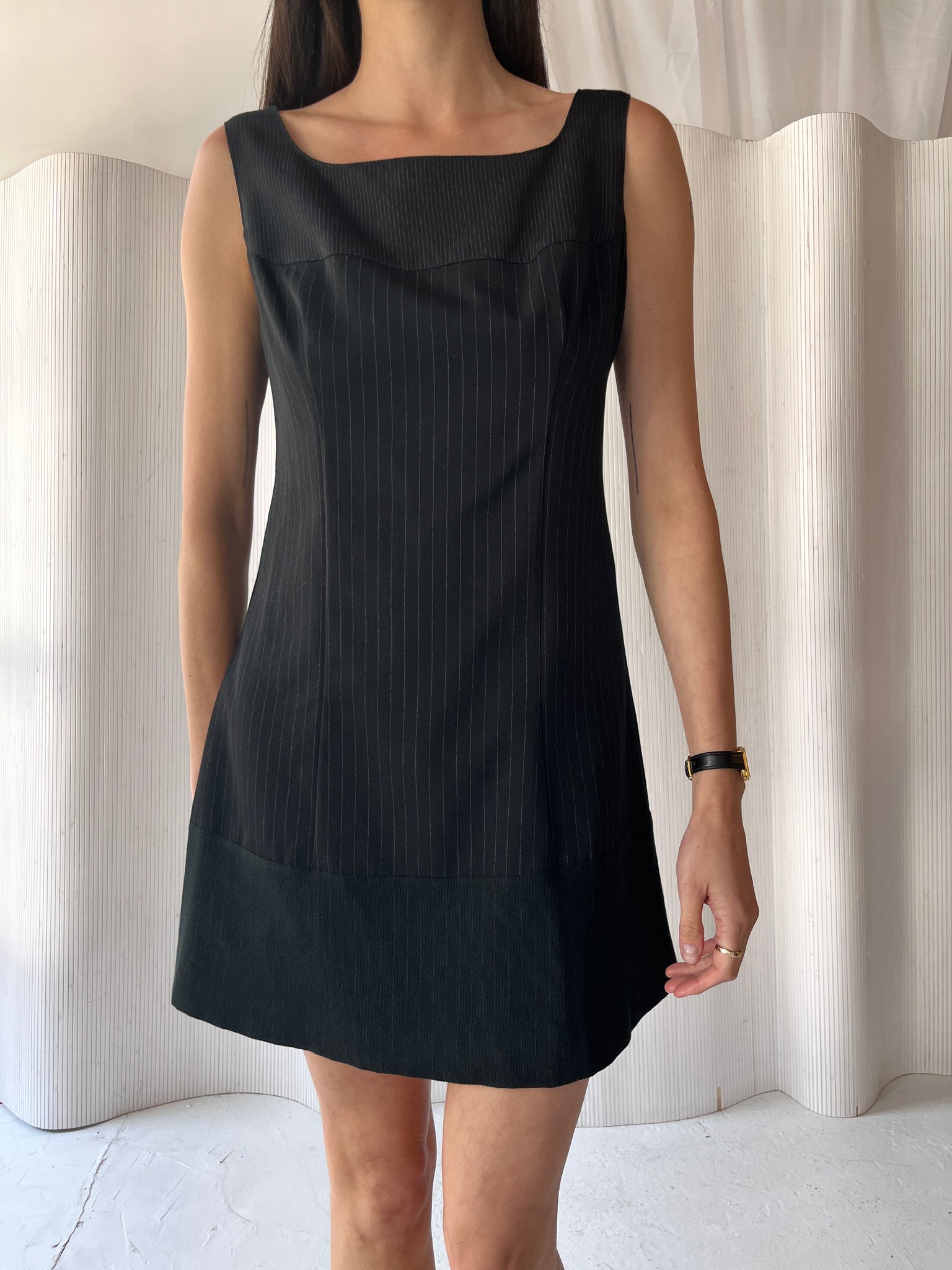 Plein Sud 1990s Wool Mini Dress