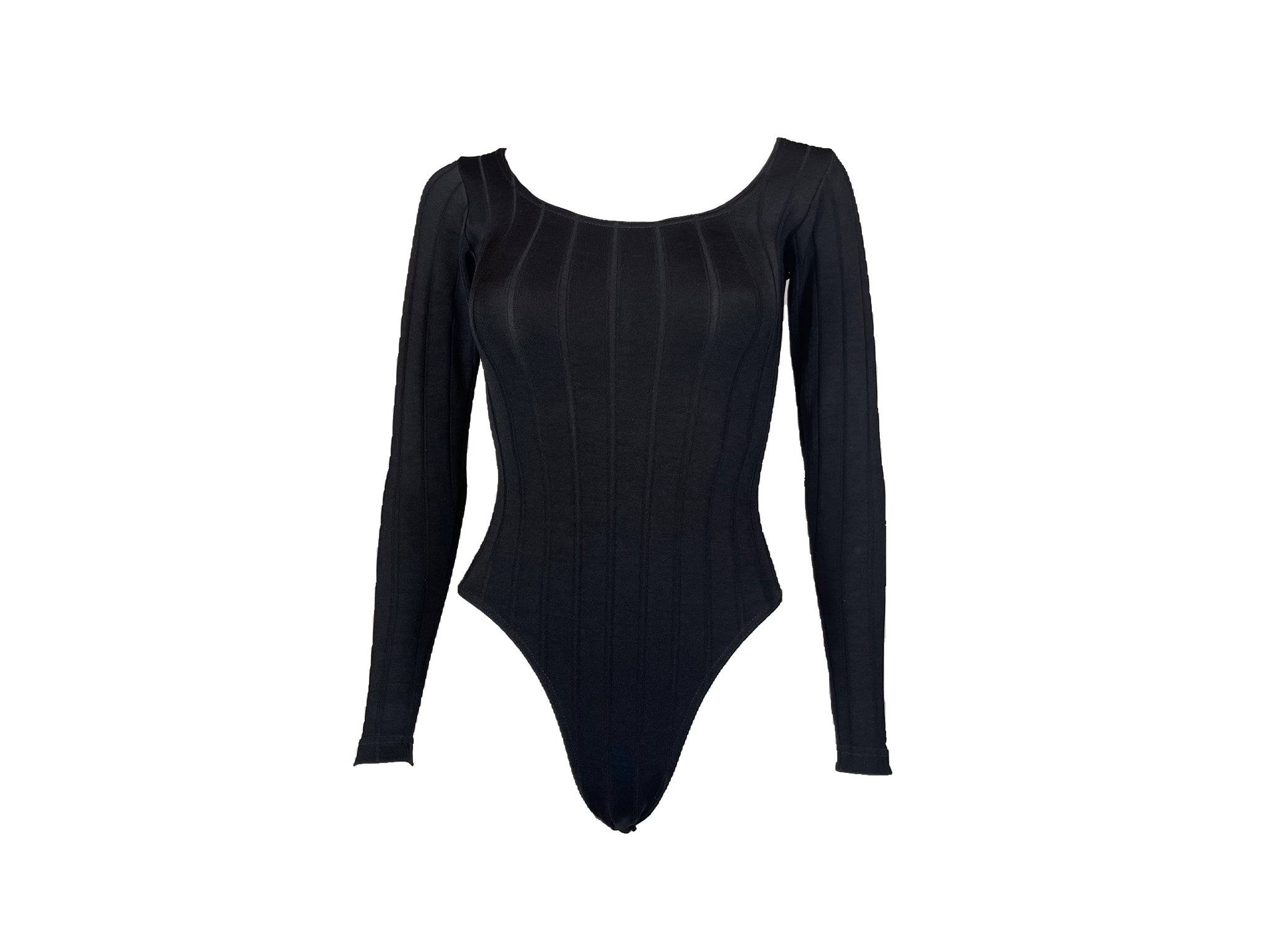 80s Liza Bruce Rib Knit Bodysuit