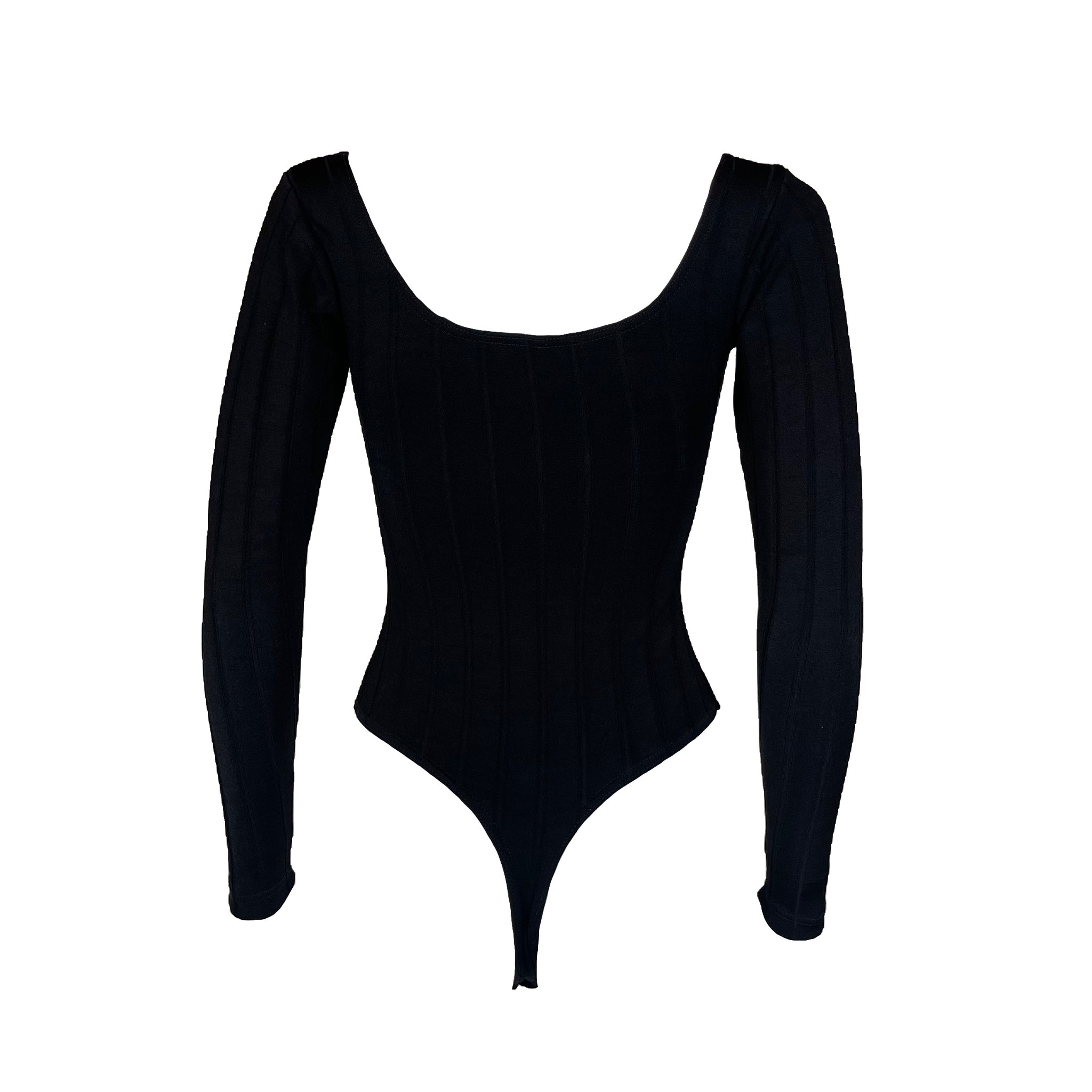 80s Liza Bruce Rib Knit Bodysuit