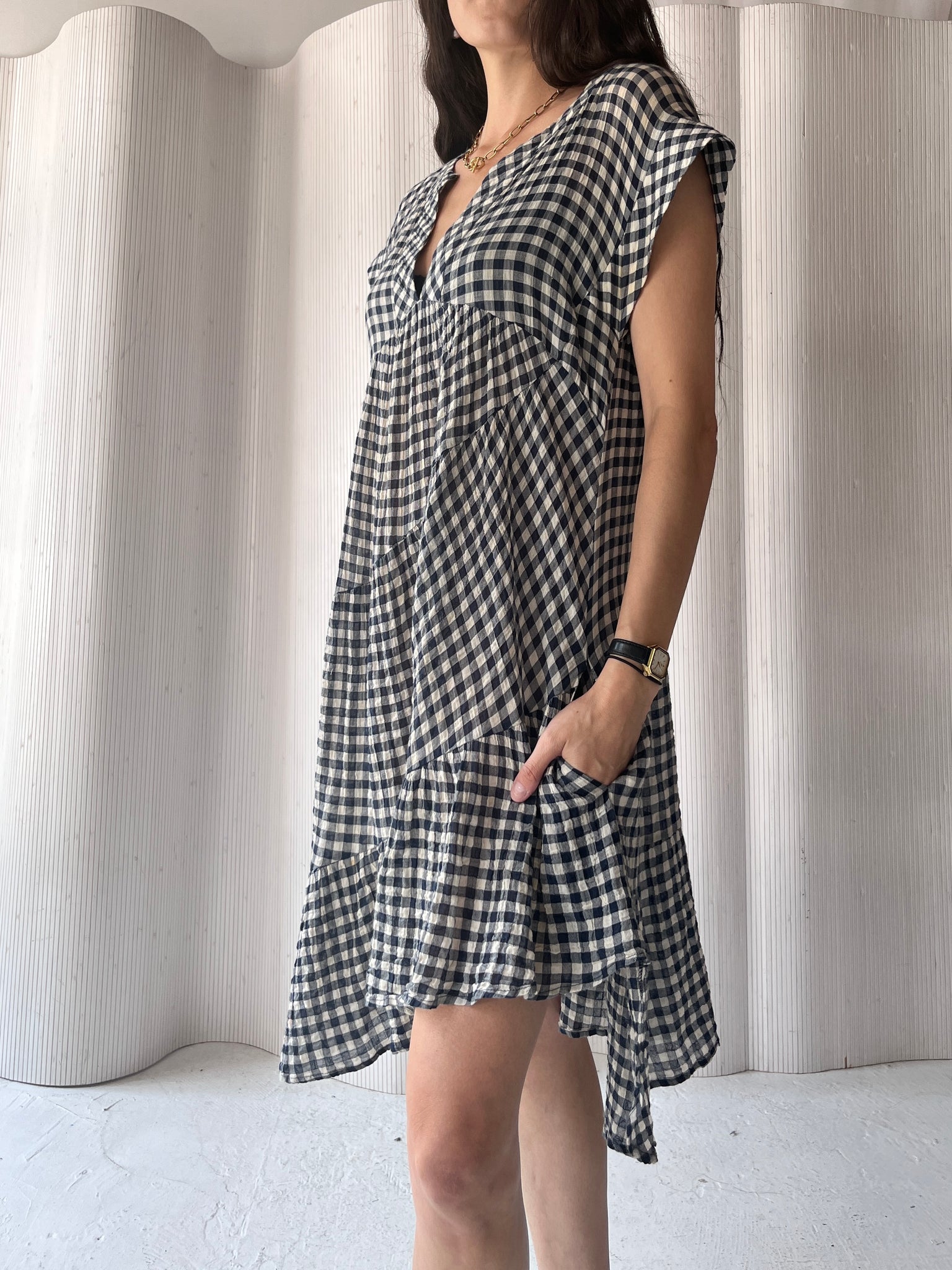 SEA NY gingham dress