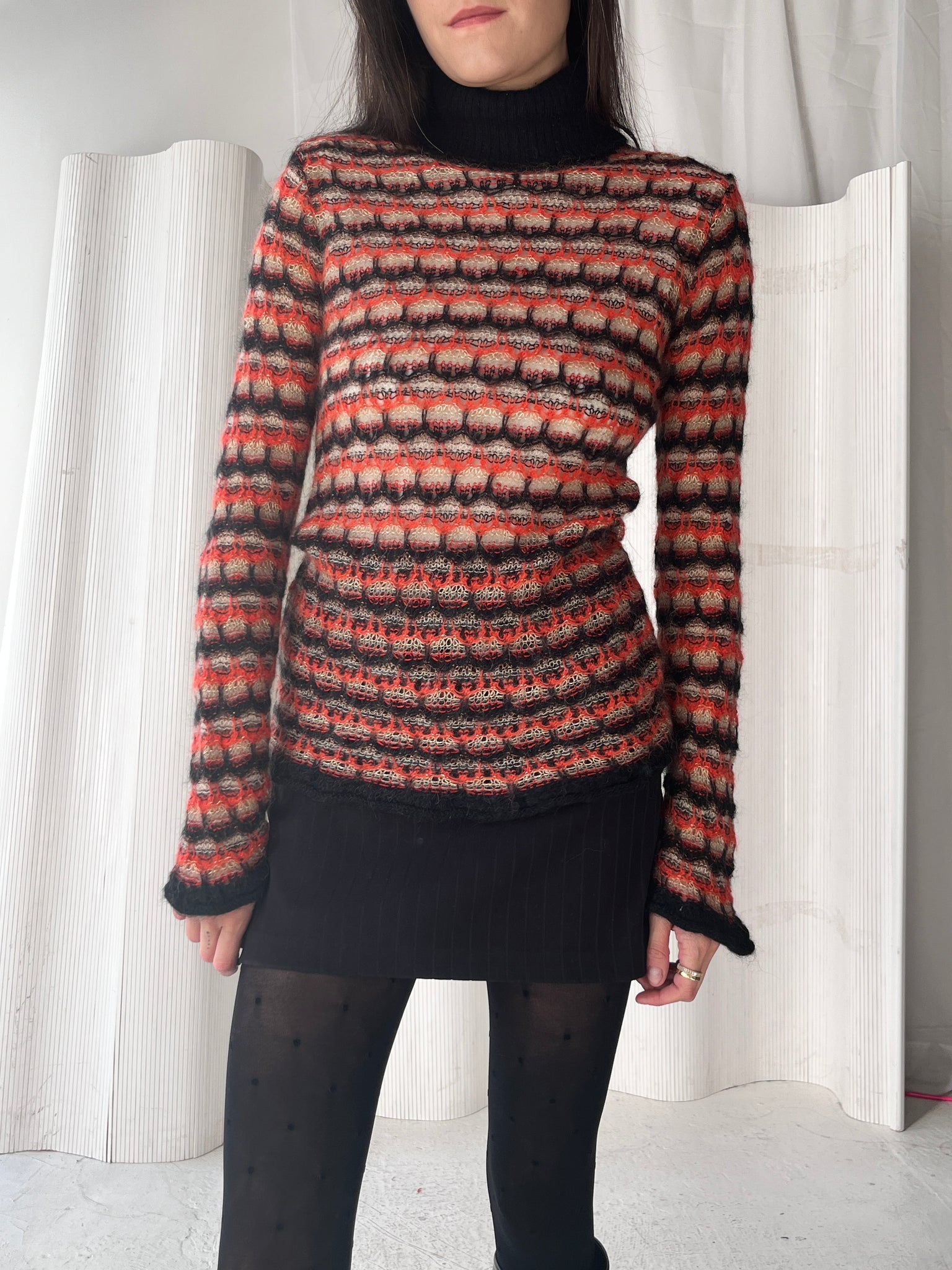 Christian Lacroix Orange and Brown Jumper