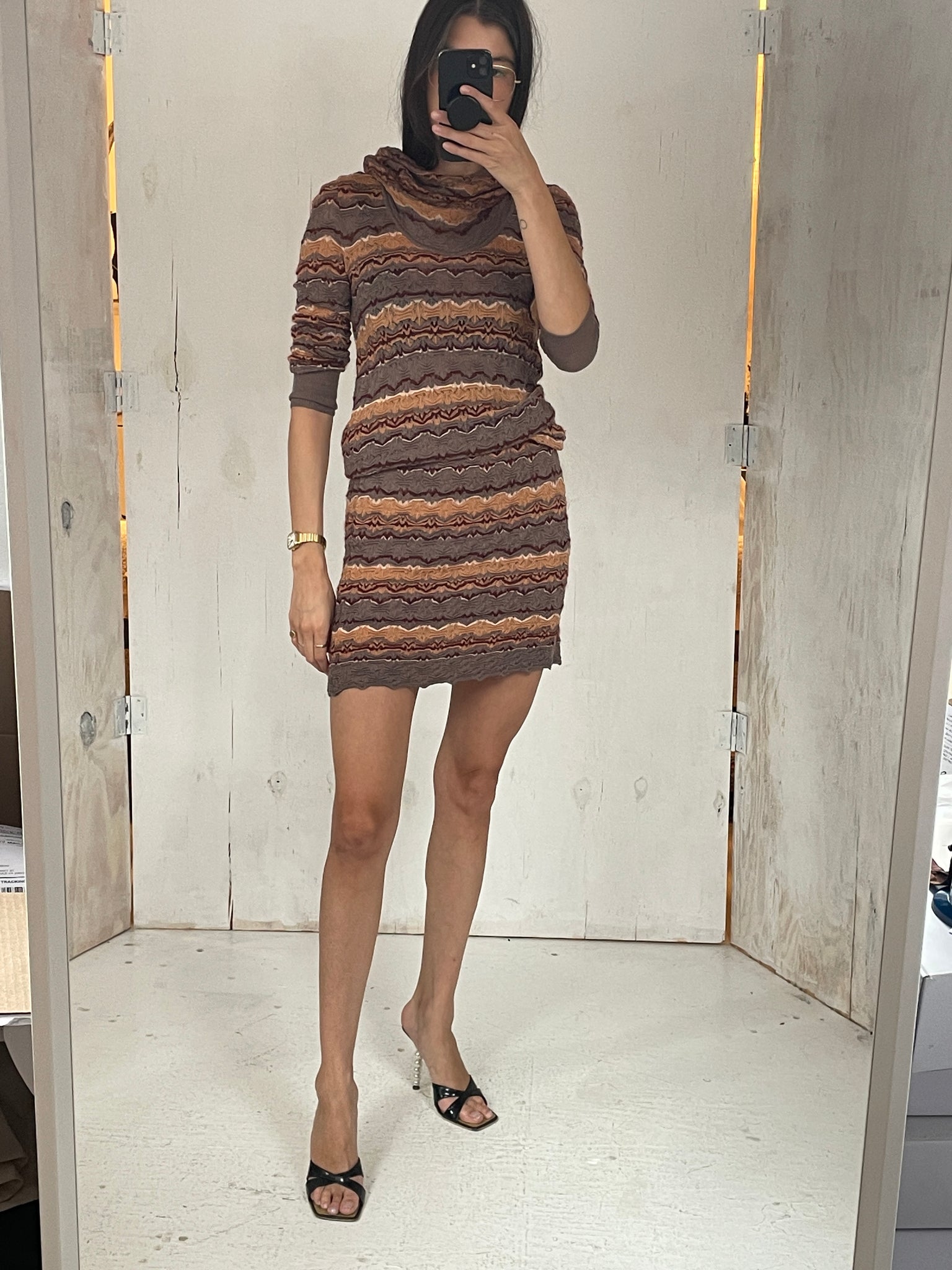 Missoni 00s Turtleneck Dress