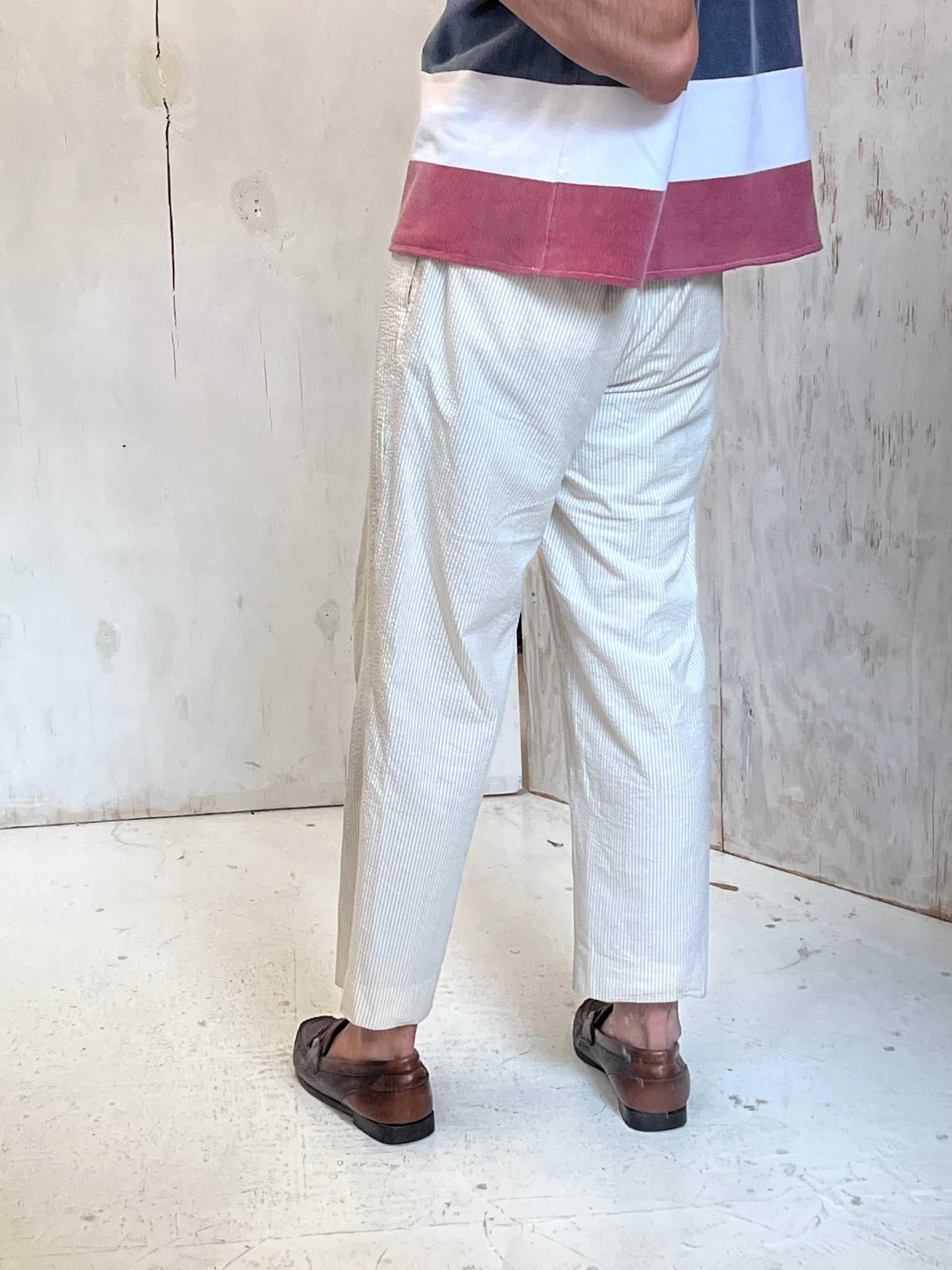 Ralph Lauren Double Pleated Searsucker Pants