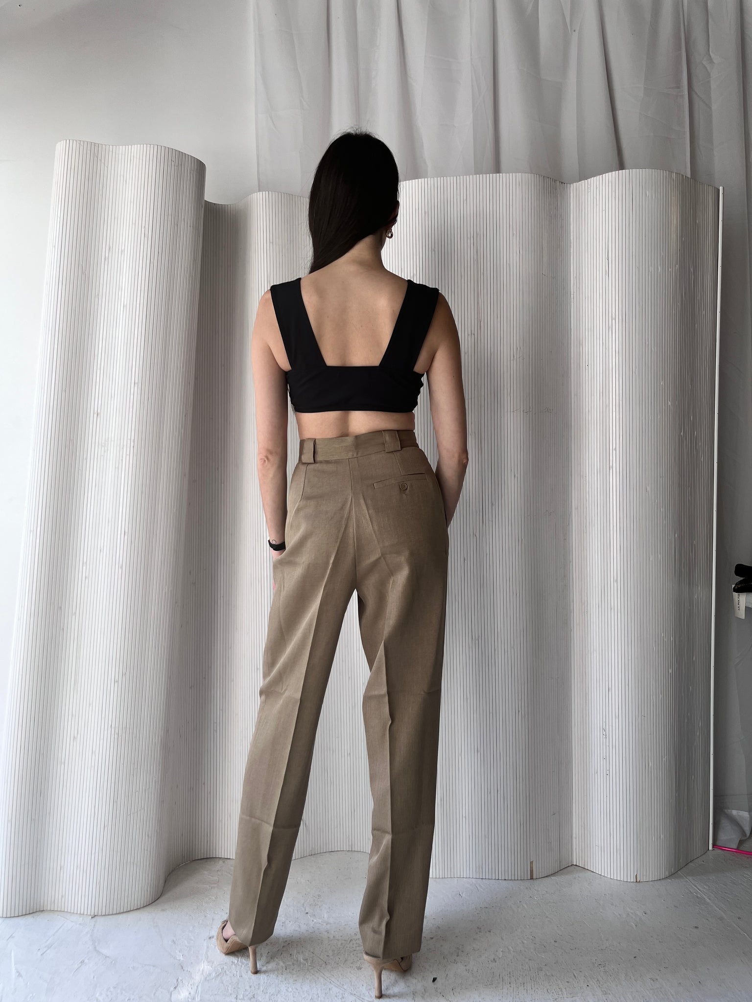 Giorgio Sant'Angelo tan trousers