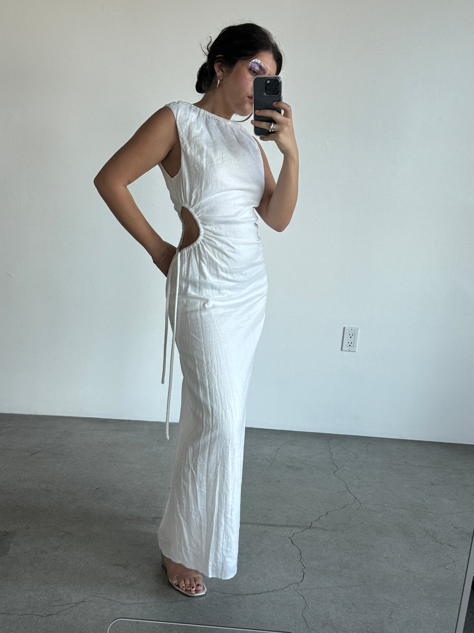 Sir The Label White Cut Out Dress