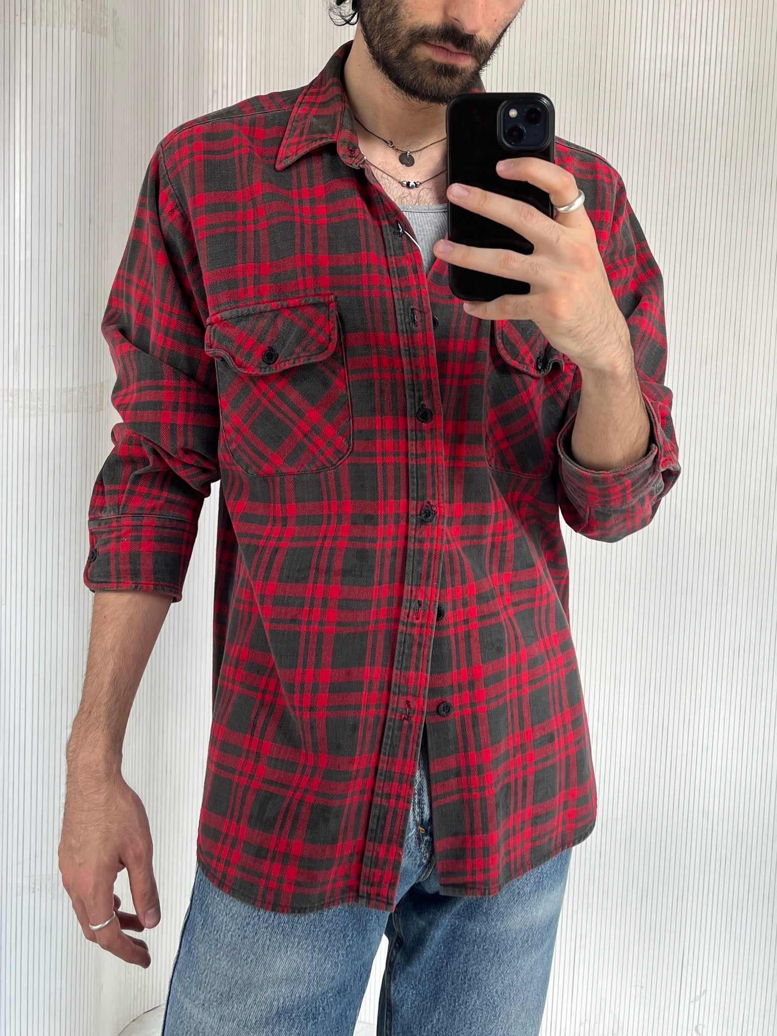 Dickies made in USA red check shirt