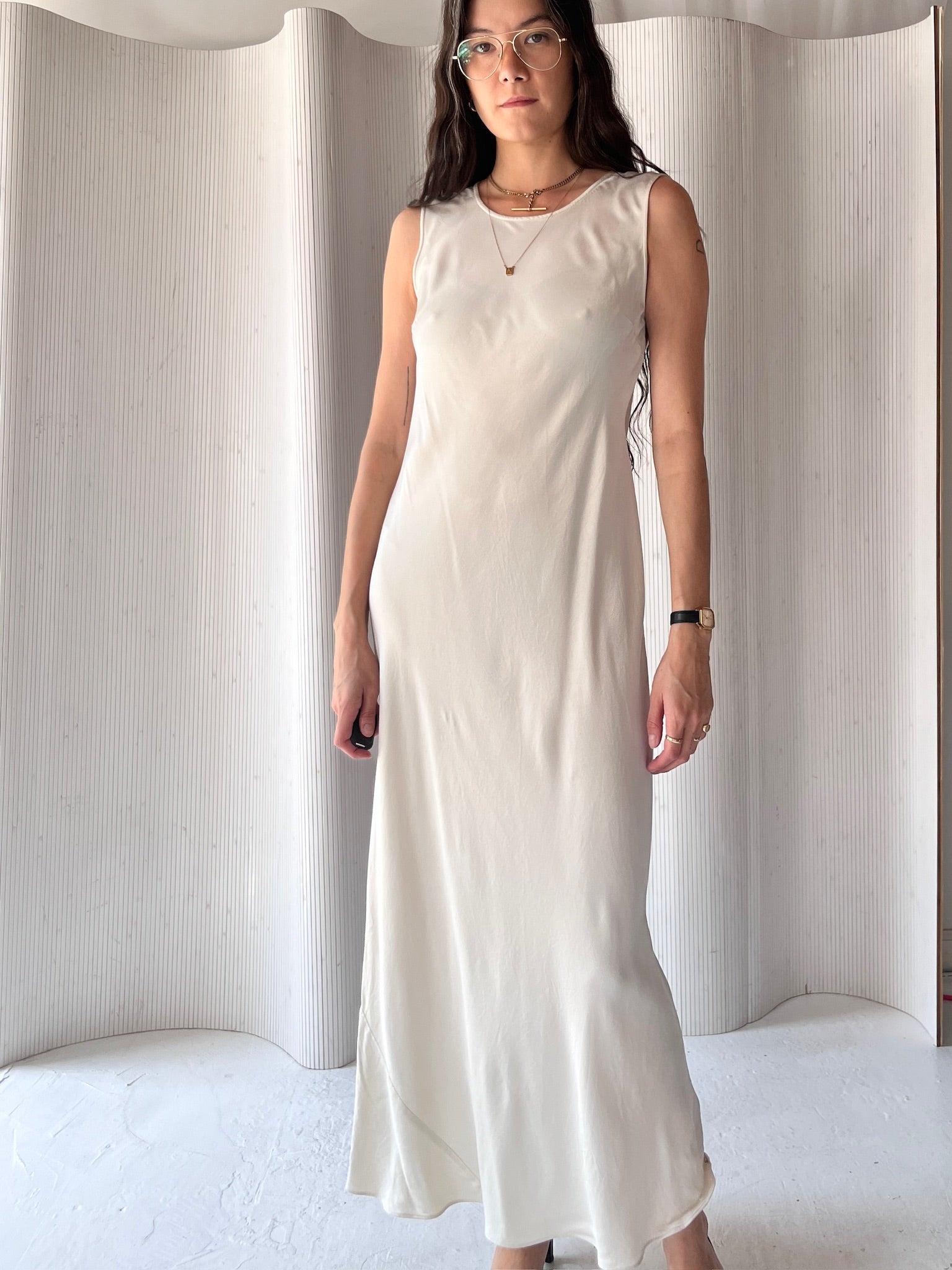 JCrew cream gown