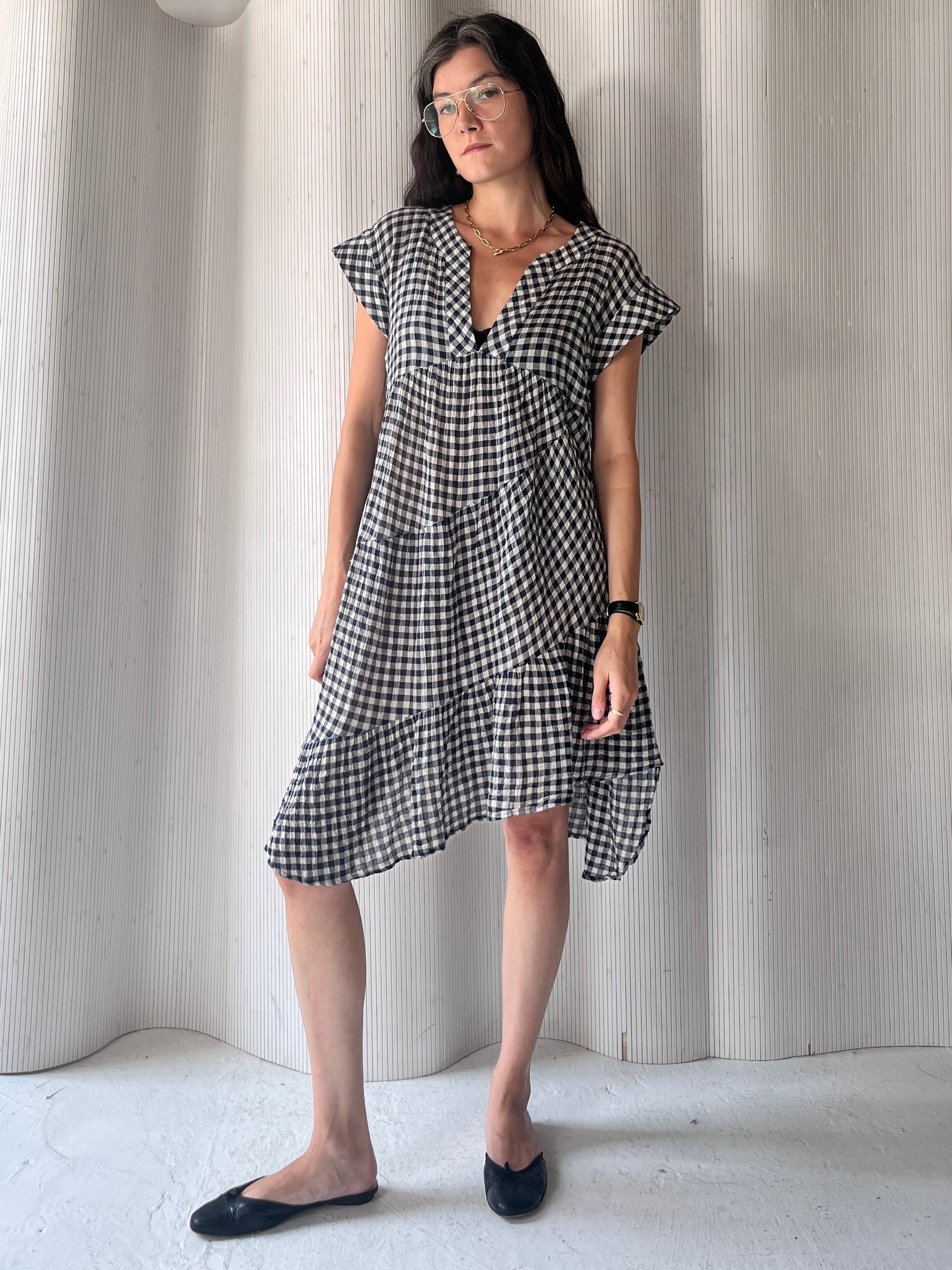 SEA NY gingham dress