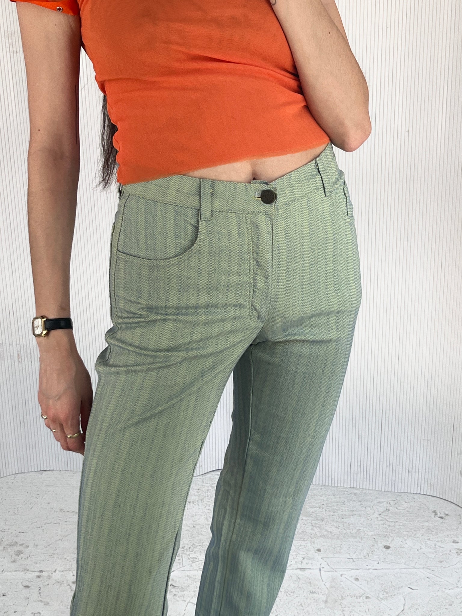 Golf & Golf metallic seafoam pant