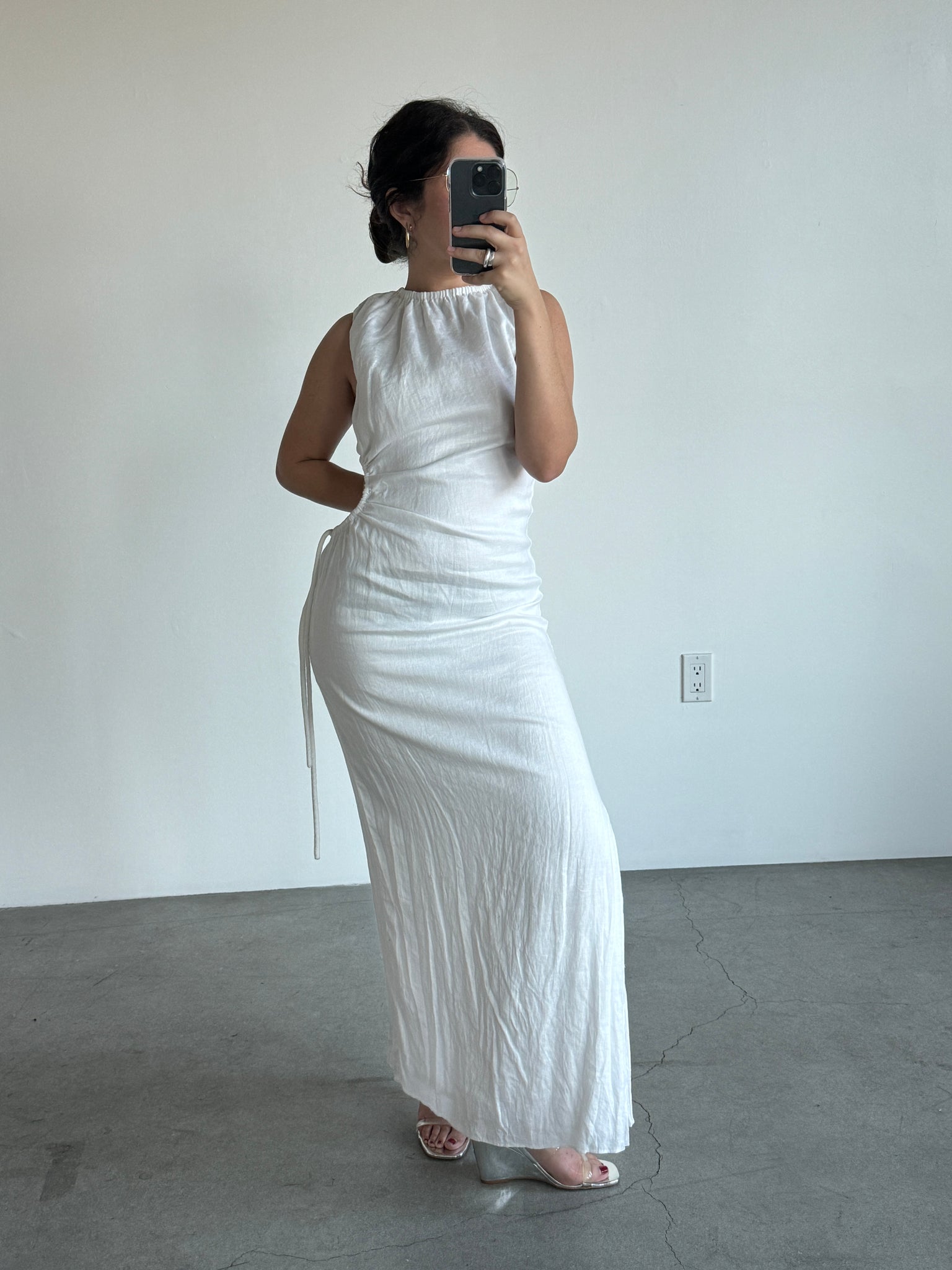 Sir The Label White Cut Out Dress