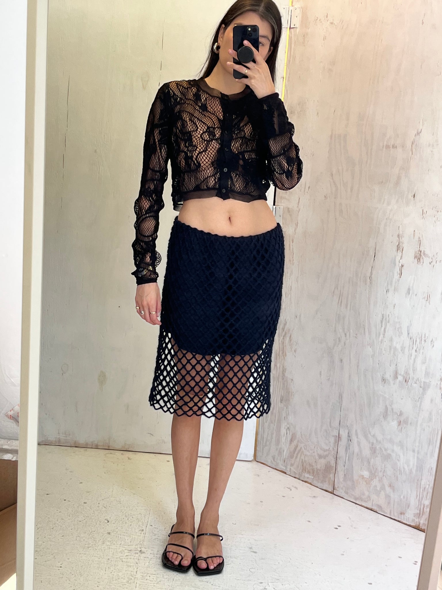 Dolce & Gabbana Net Crochet Skirt