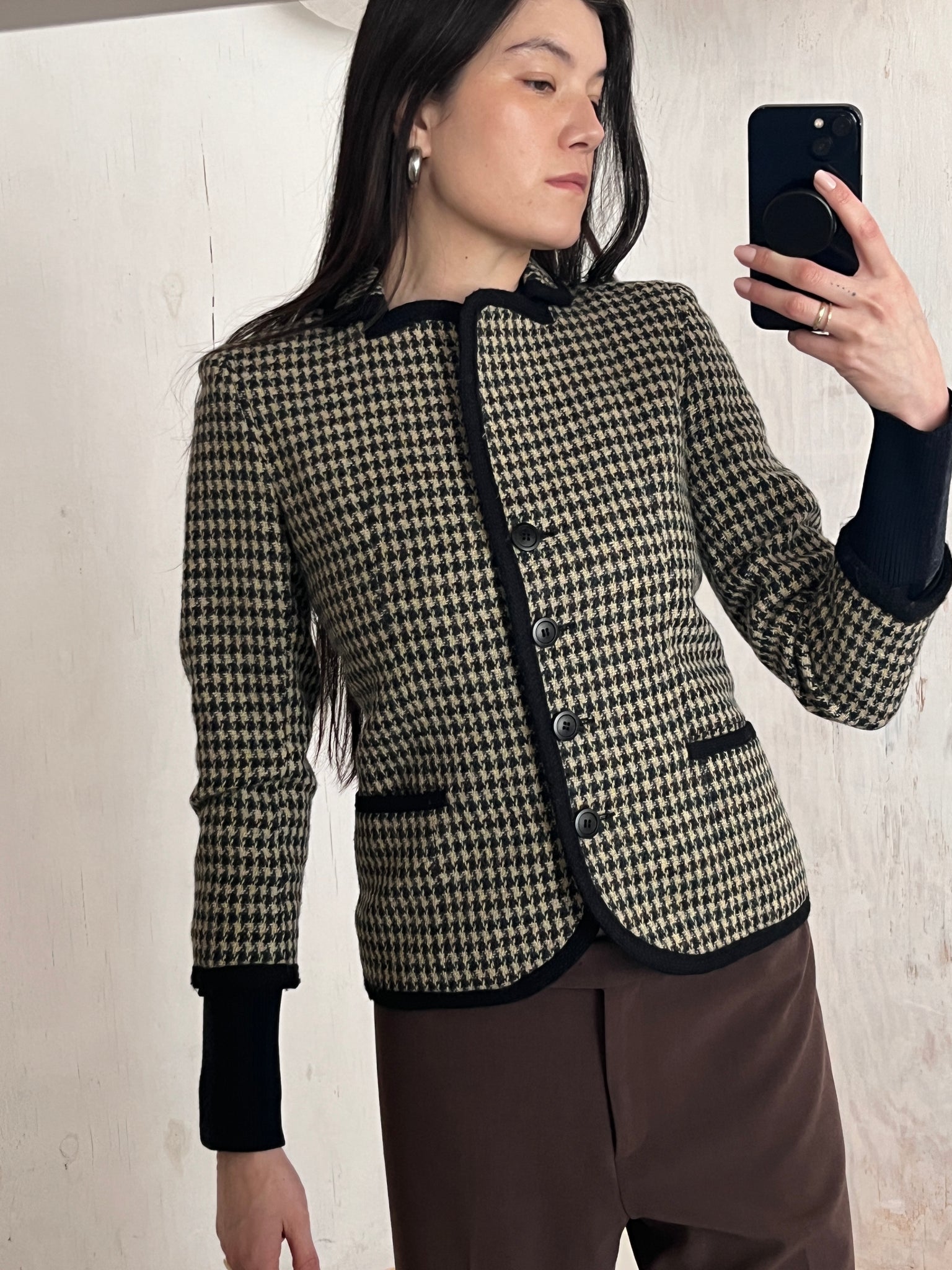 Liz Claiborne Houndstooth Blazer