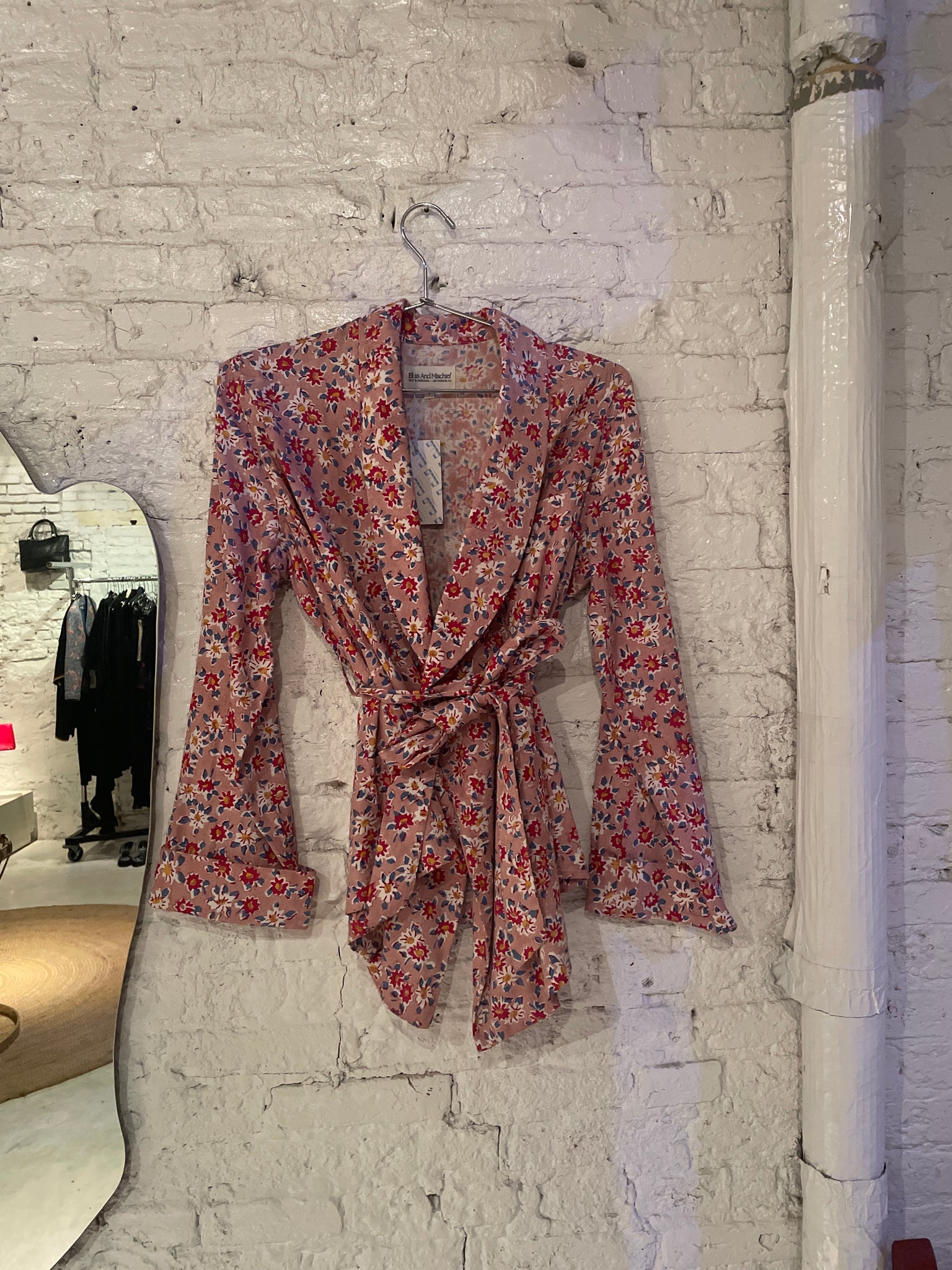 bliss & mischief floral robe jacket