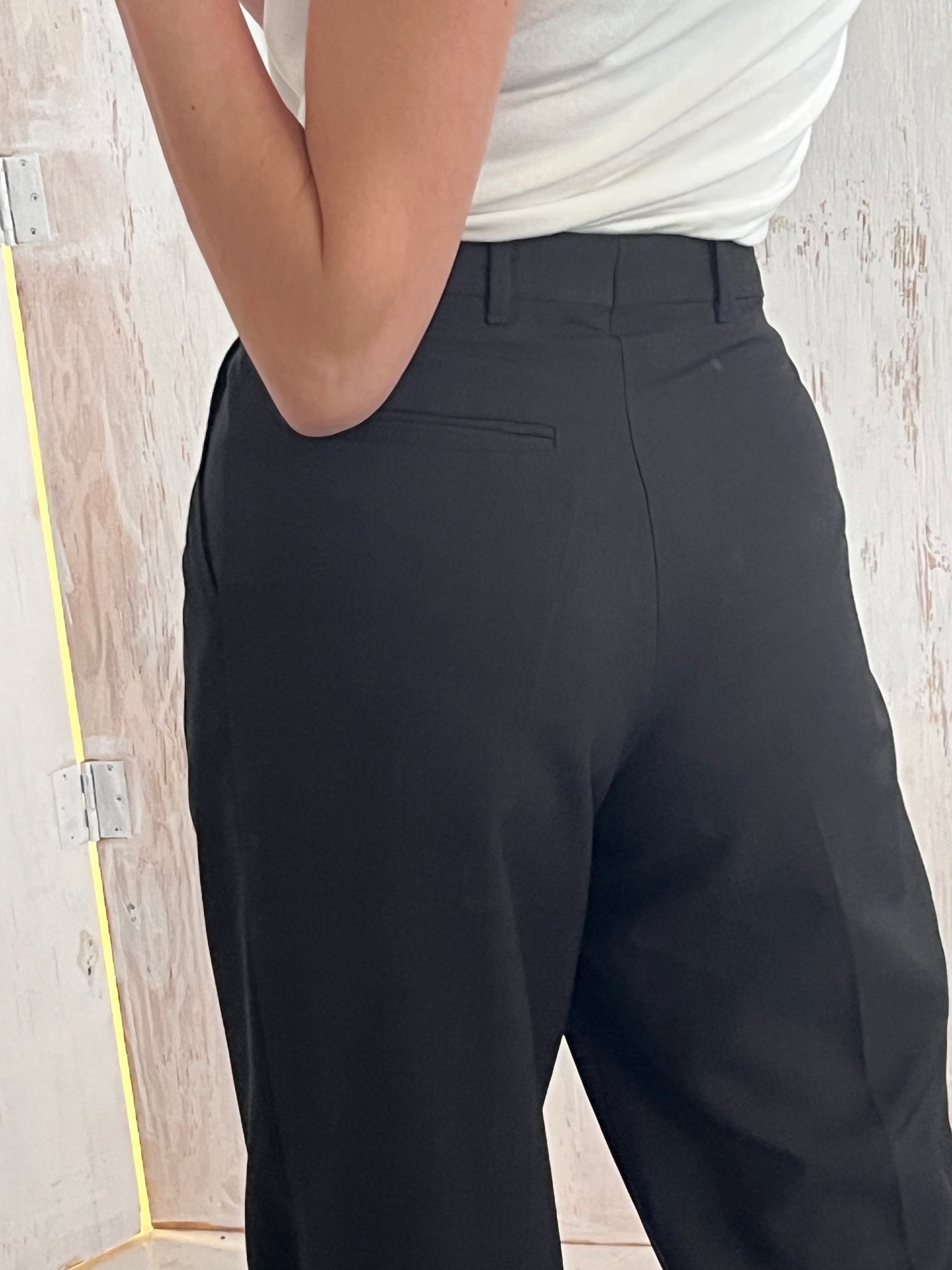 Pleated Black Trousers