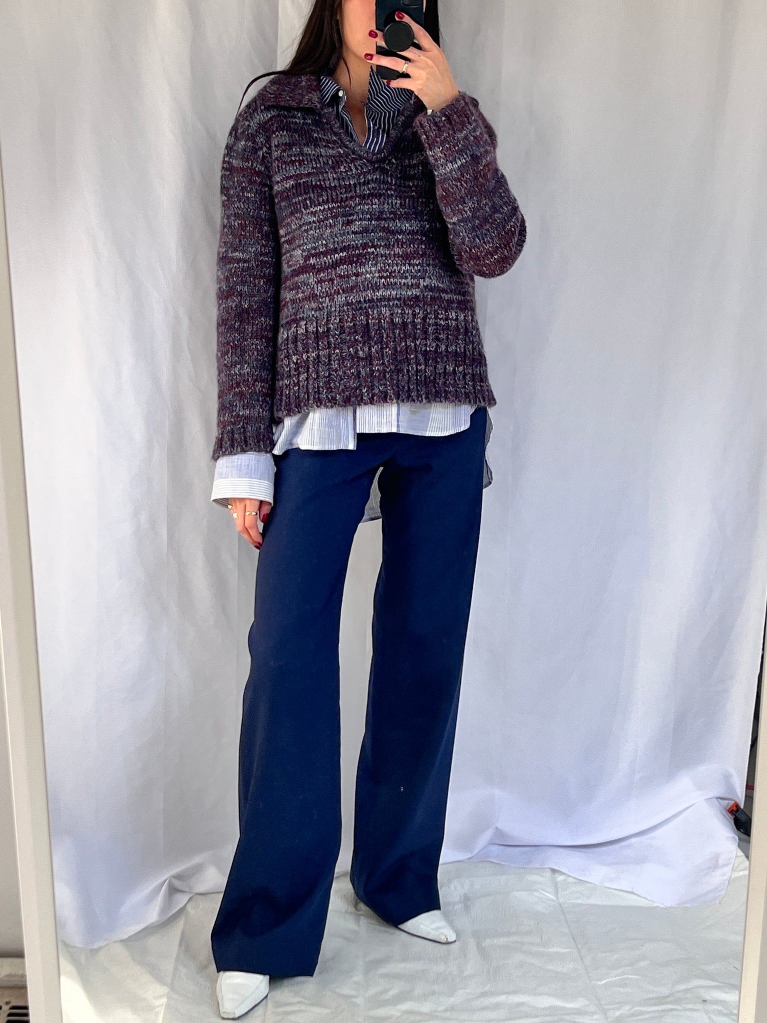 Carlota Cahis mixed knit sweater