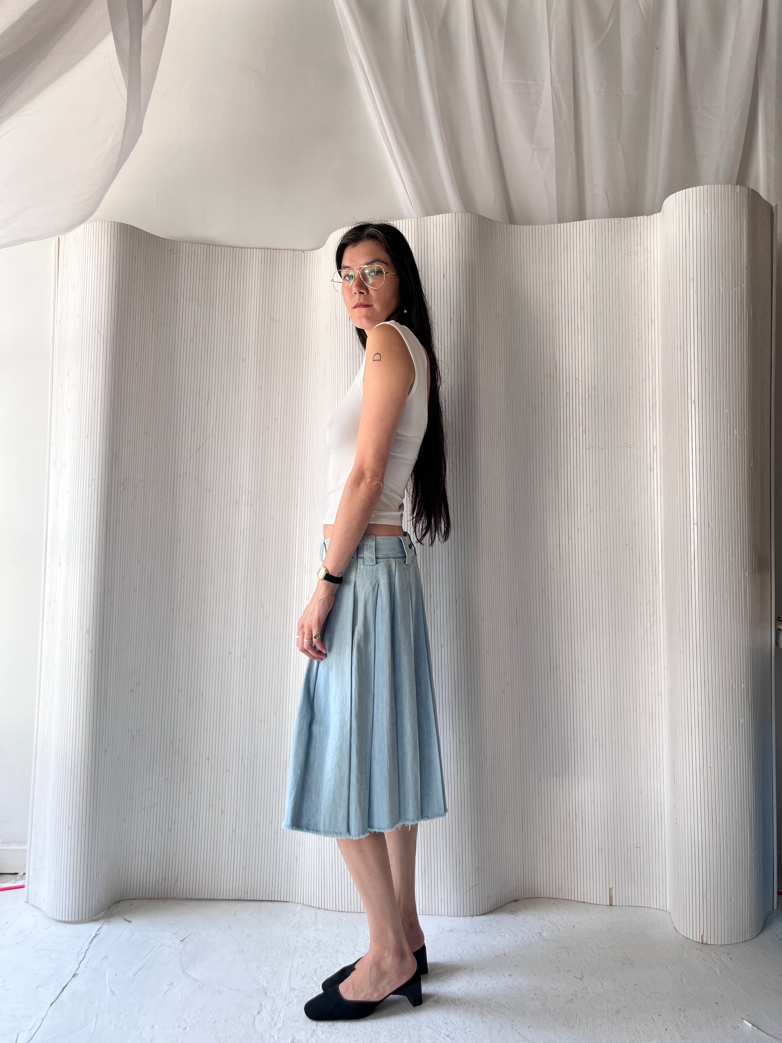 Miu Miu denim skirt