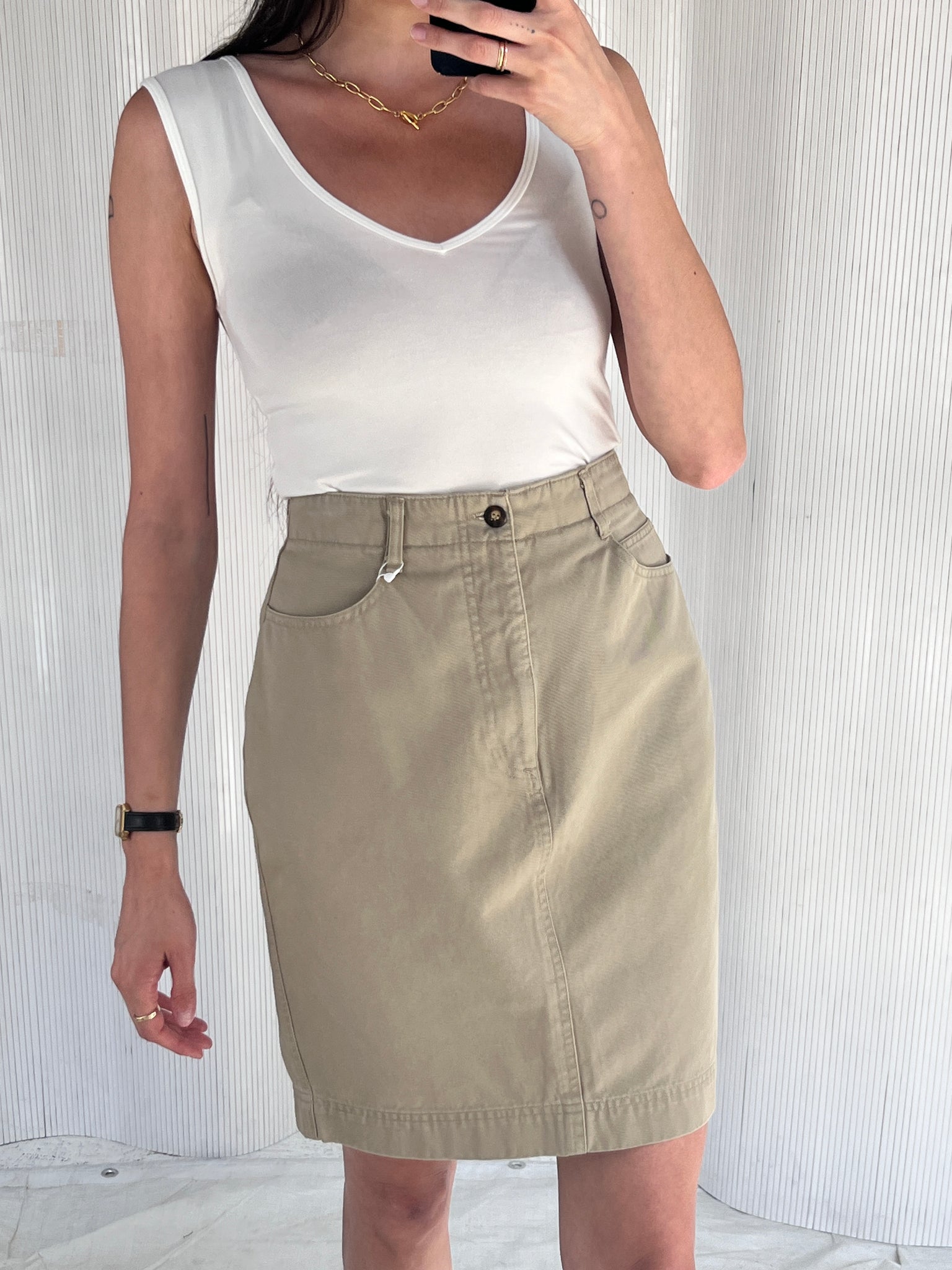 Gap Khaki Skirt, 5/6