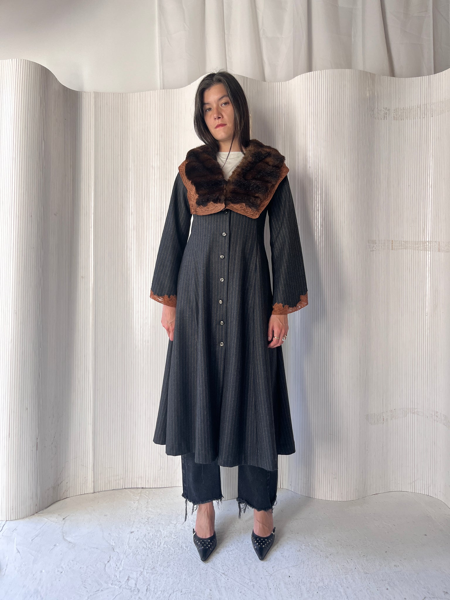 Vintage Wool Coat Dress