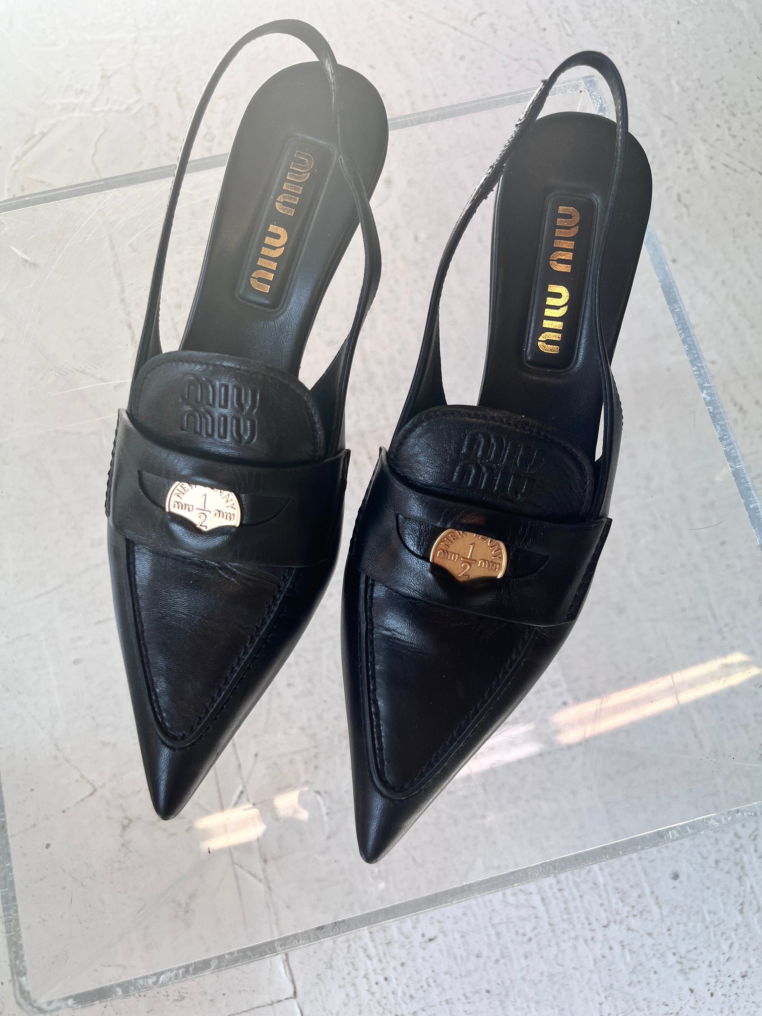 Miu Miu penny kitten heel