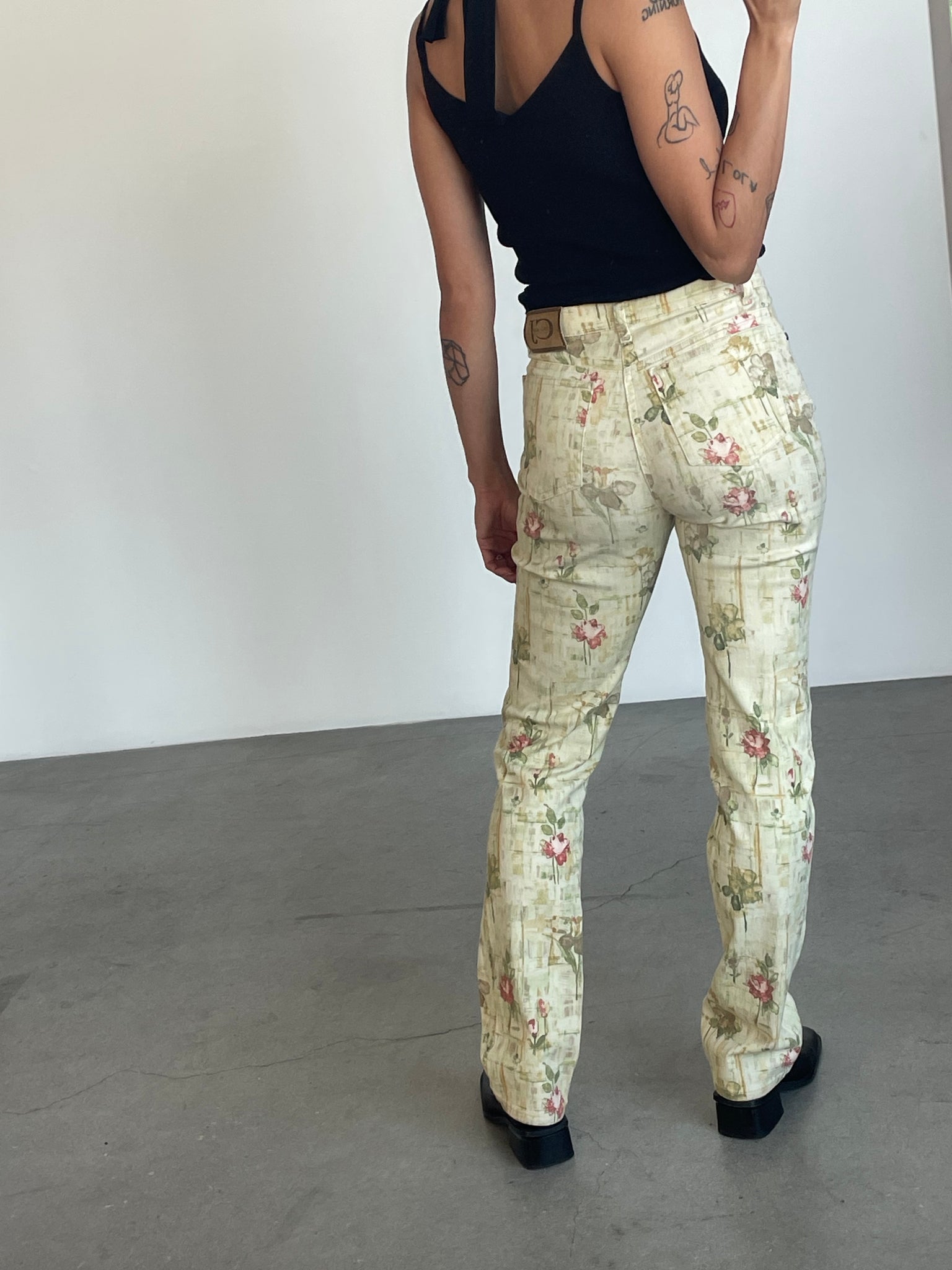 Roberto Cavalli Flora Print Denim