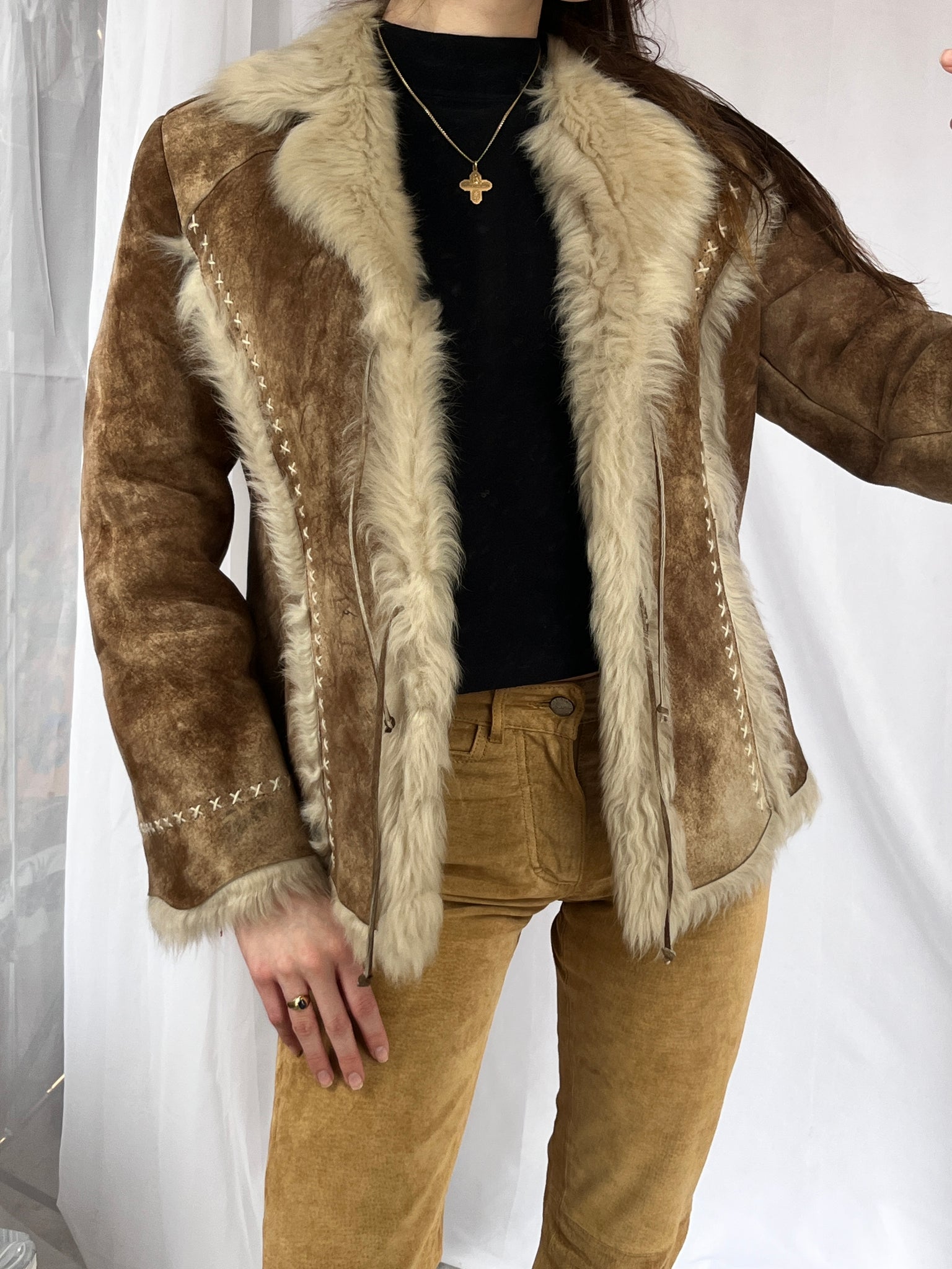 Long-Cut Italian Shearling Jacket