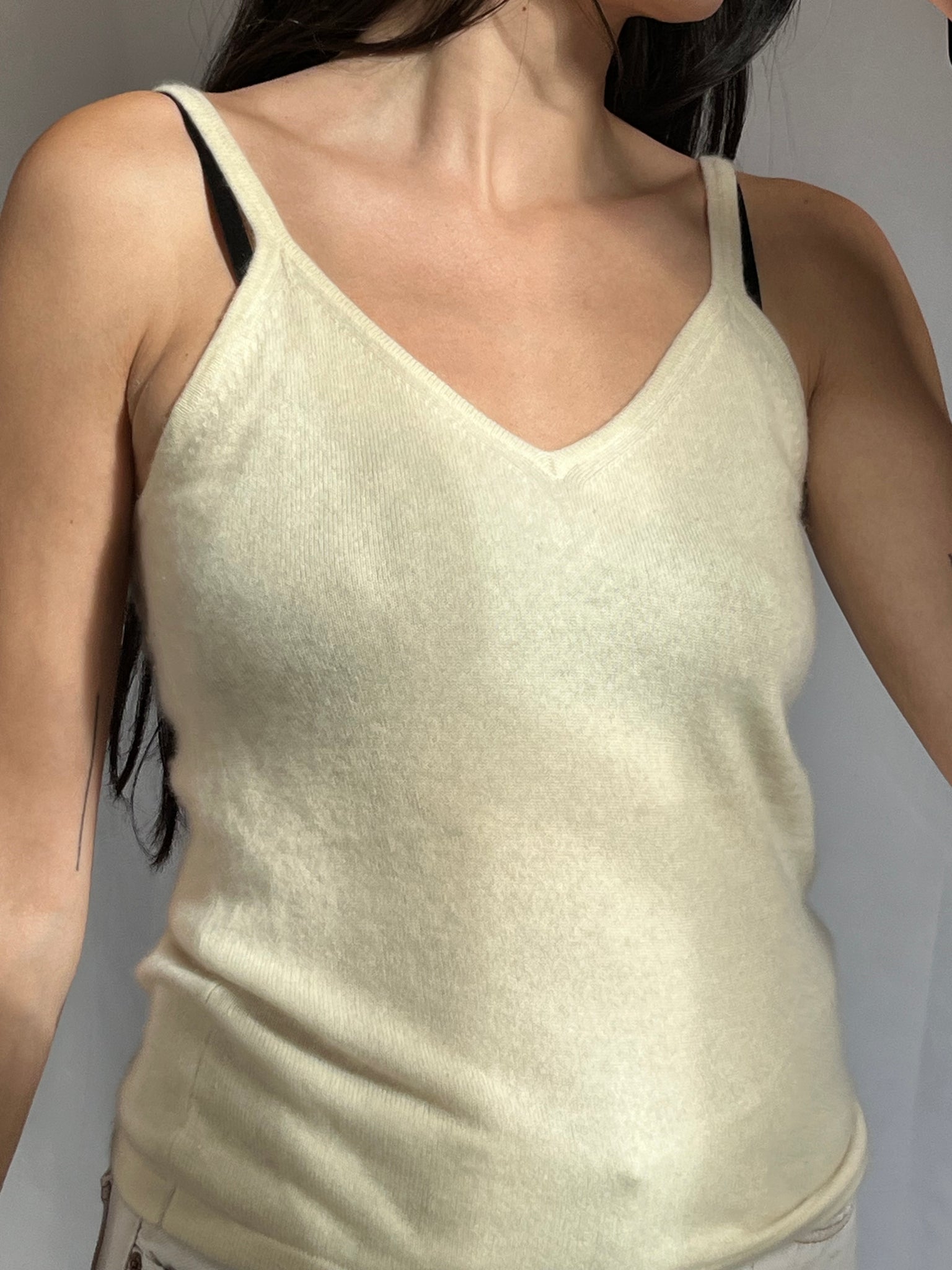 Puro Cream Cashmere Tank