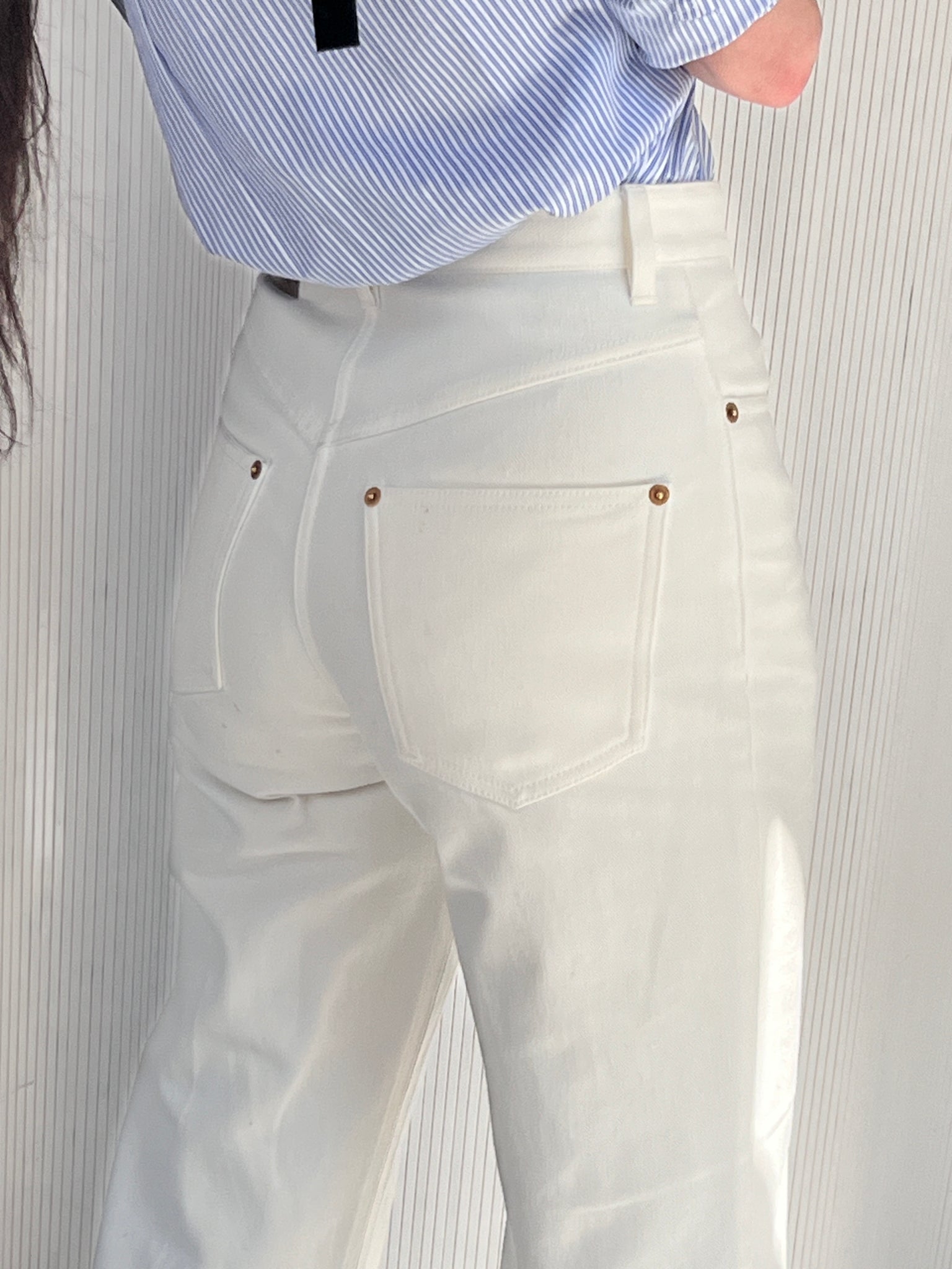 Louis Vuitton white jeans