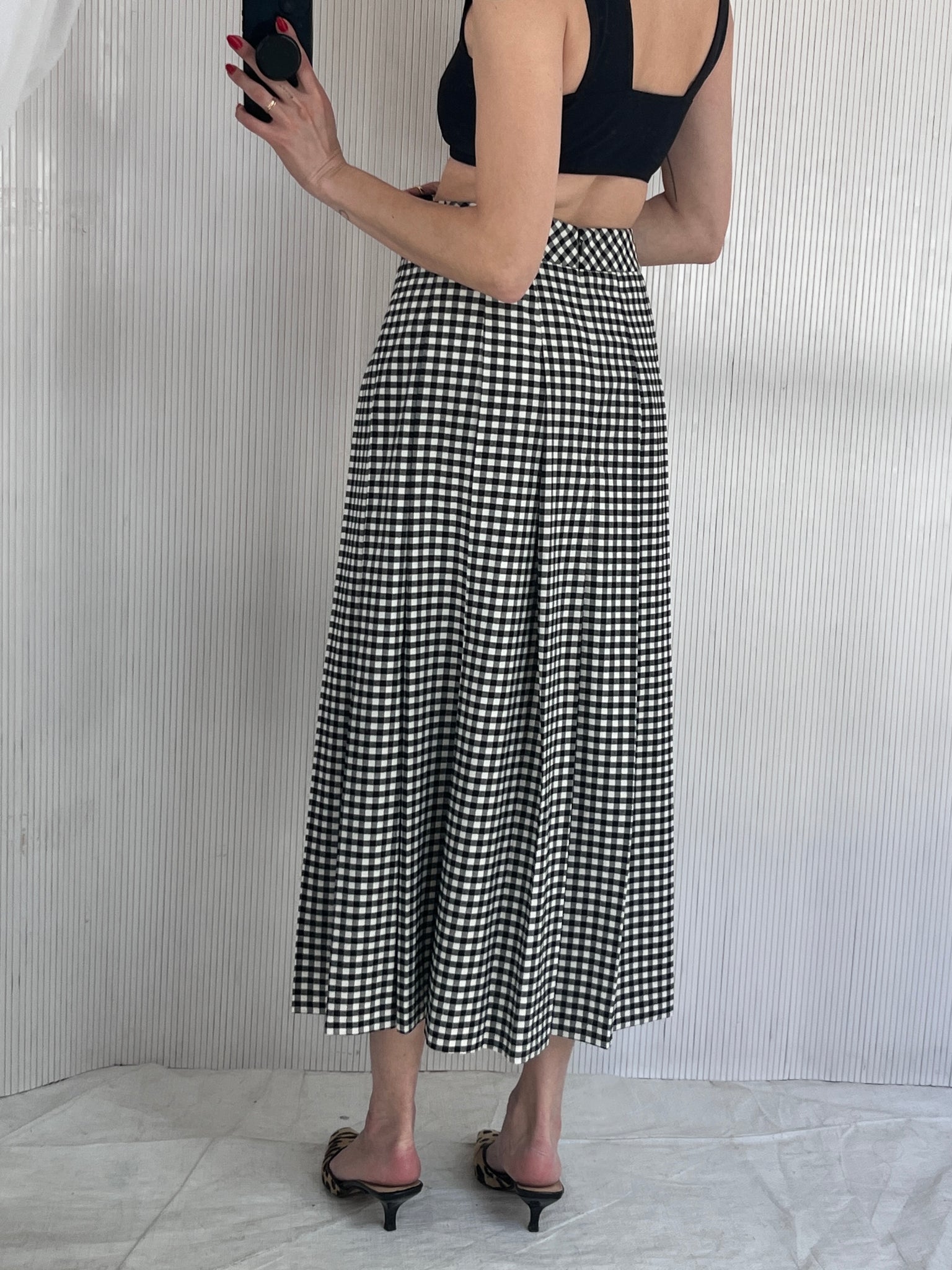 Aligne gingham skirt