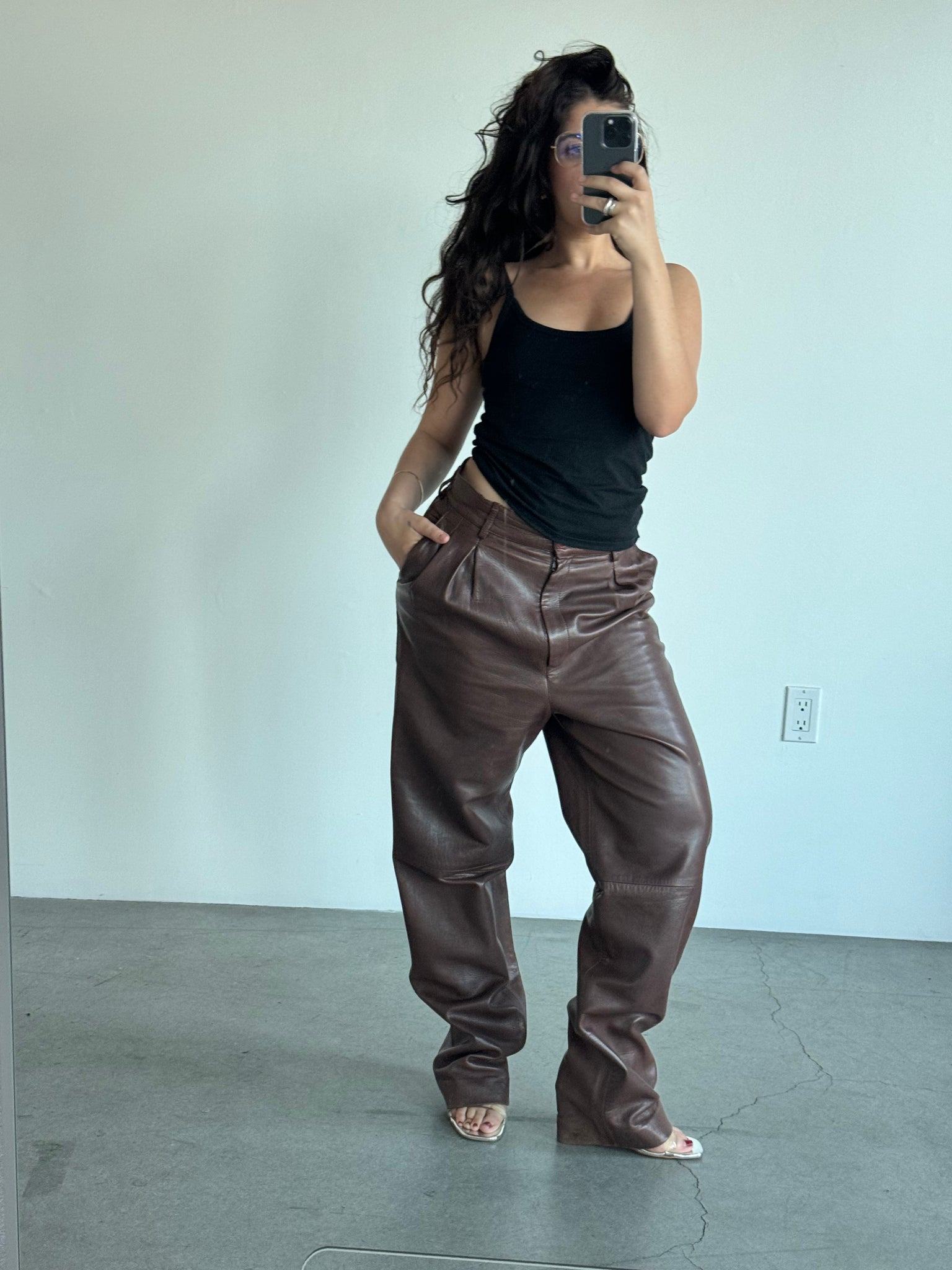 Italian Leather Pants