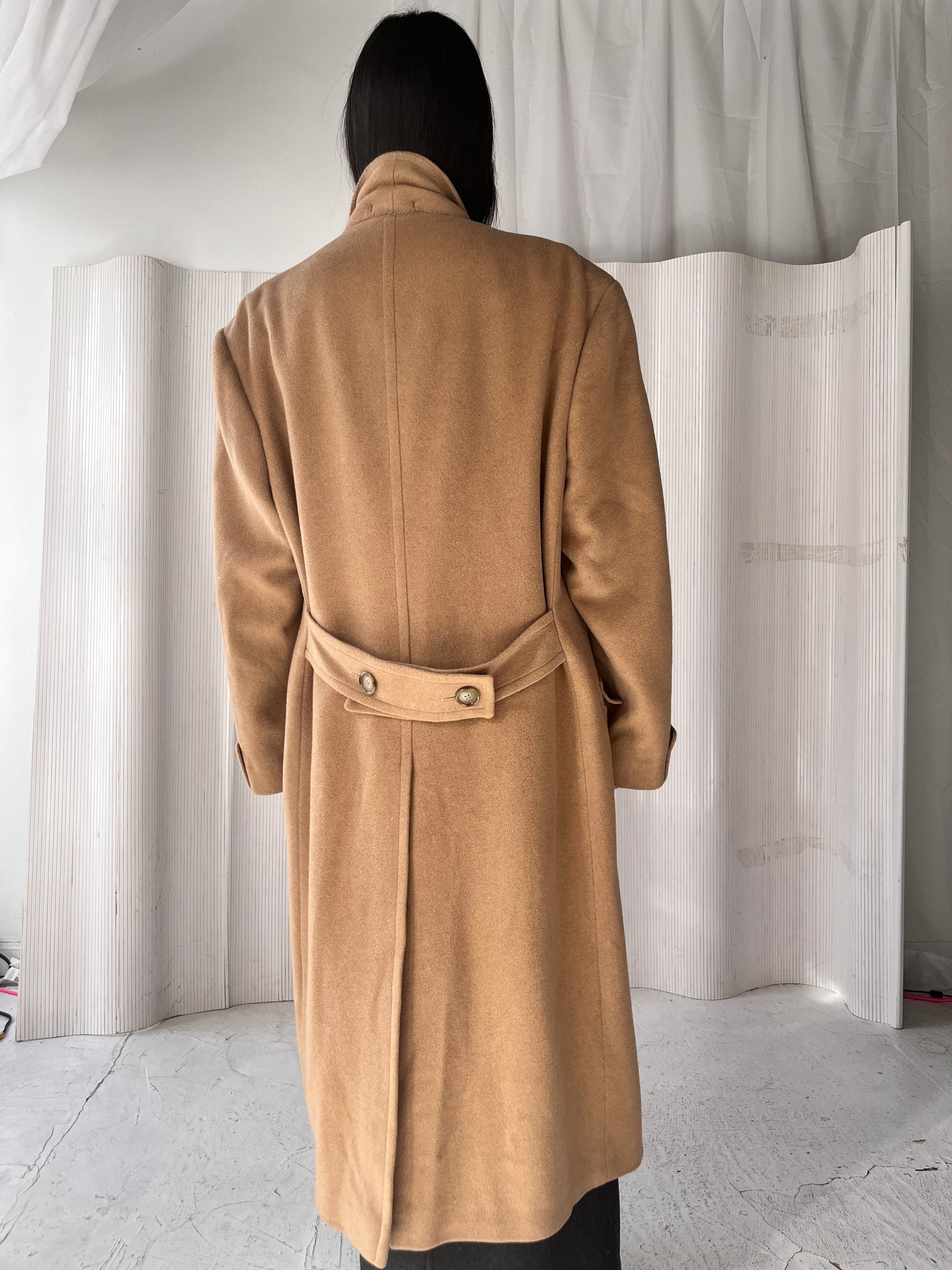 Vintage RL double breasted camel hair coat