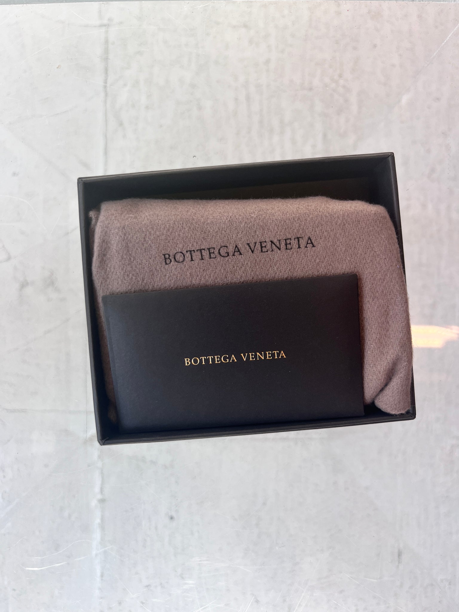 Bottega Venetta red wallet