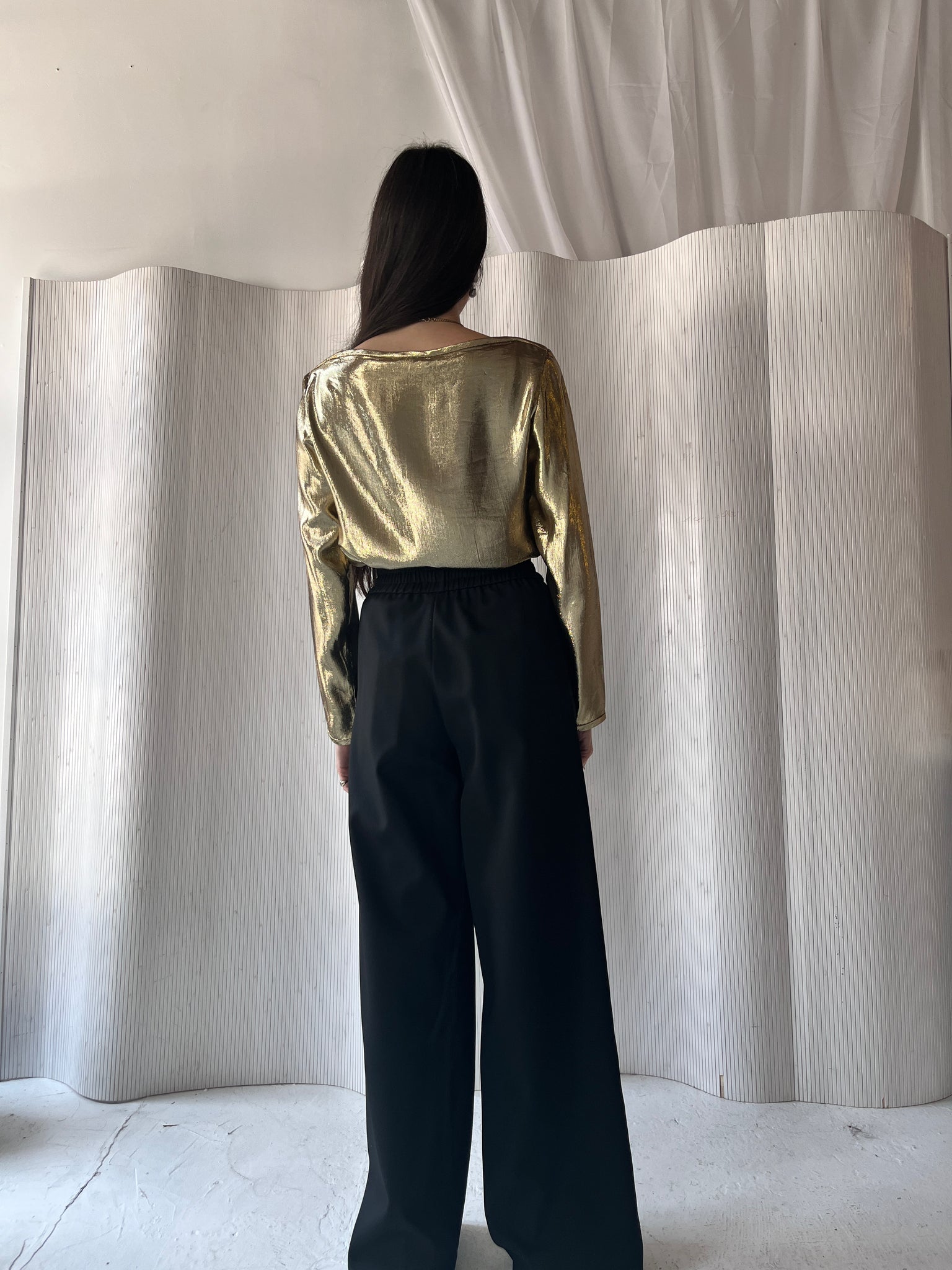 Neiman Marcus Gold Blouse