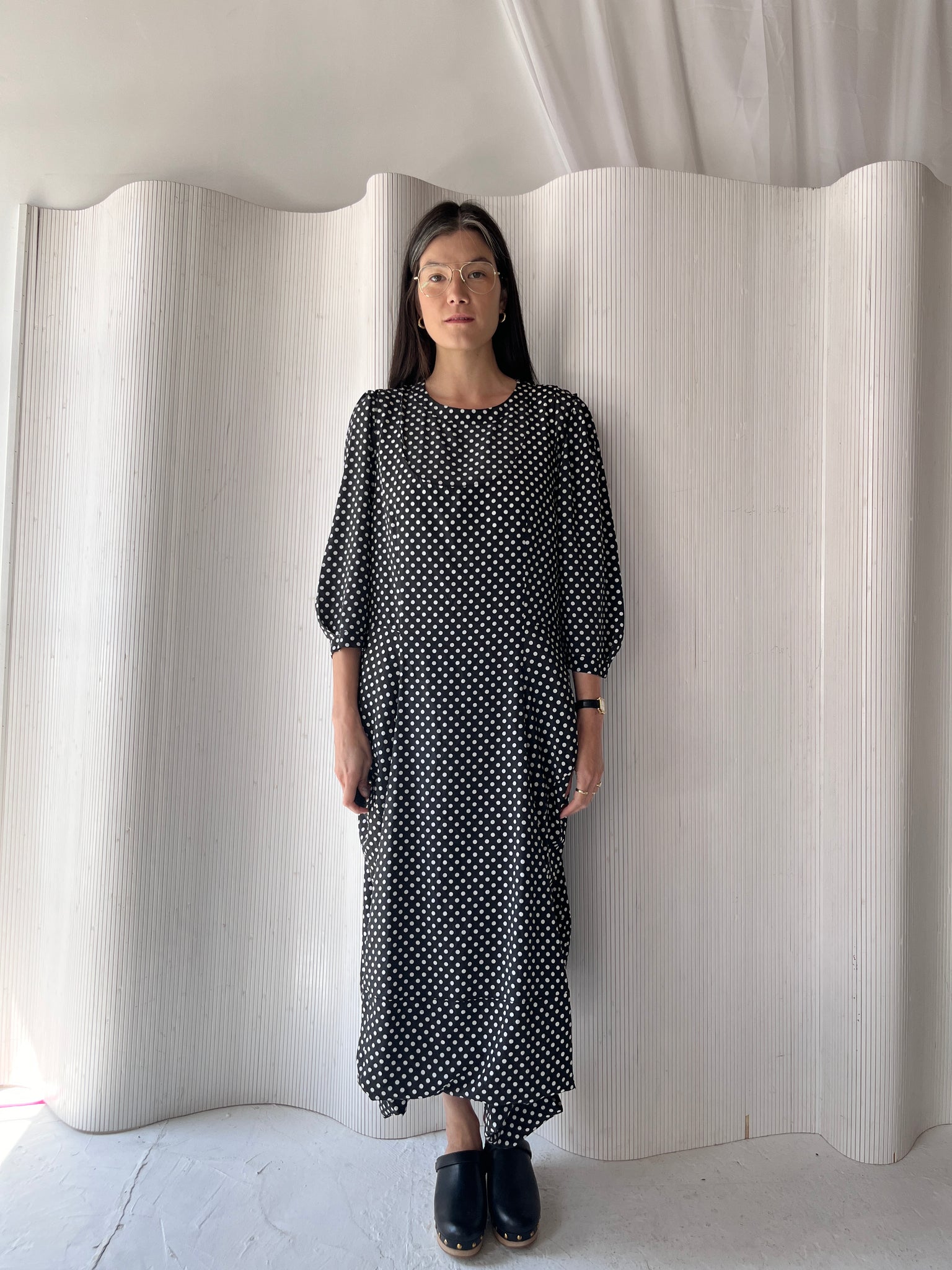 silk comme des garçons dress