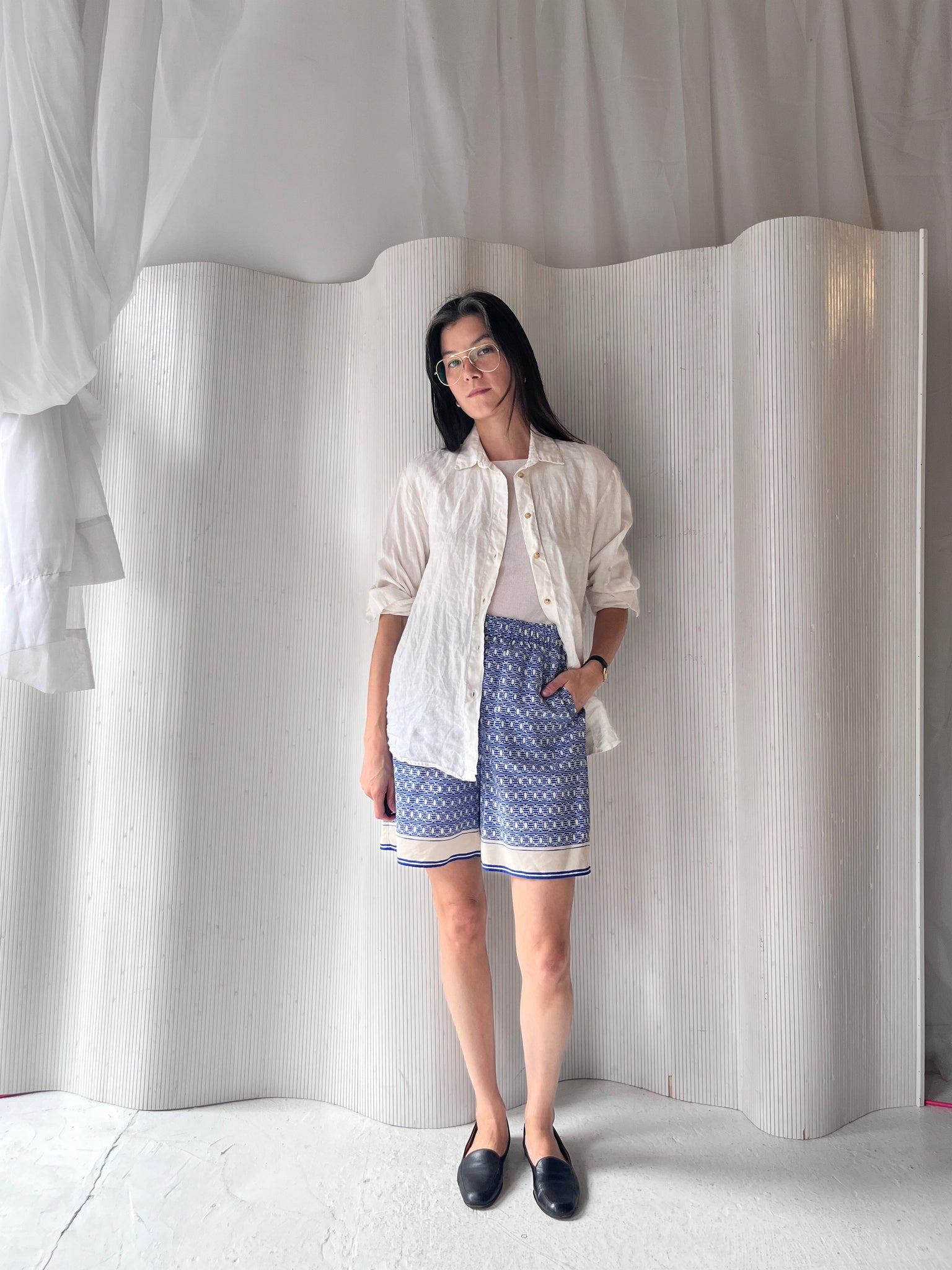 Arket blue pattern short