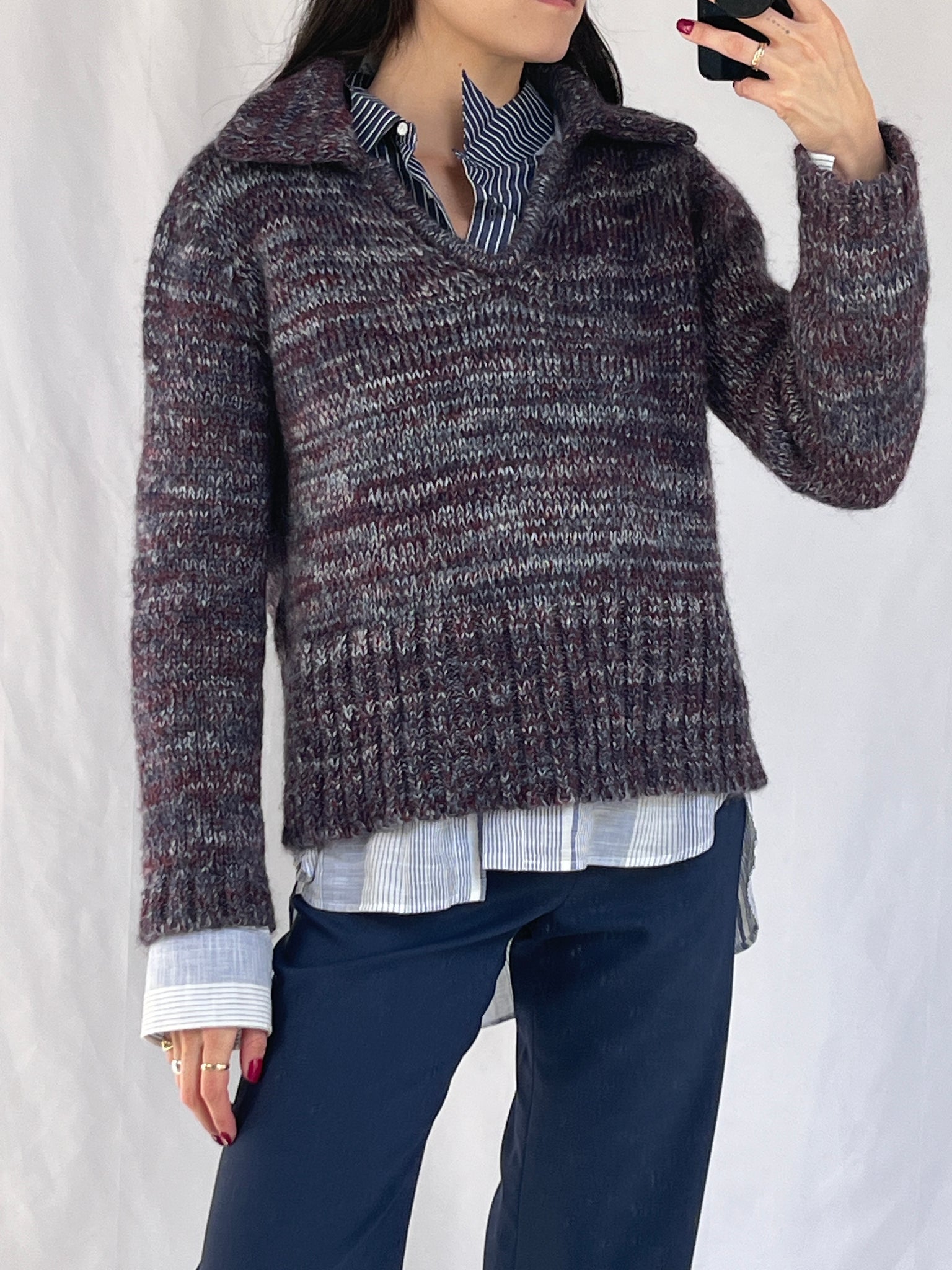 Carlota Cahis mixed knit sweater