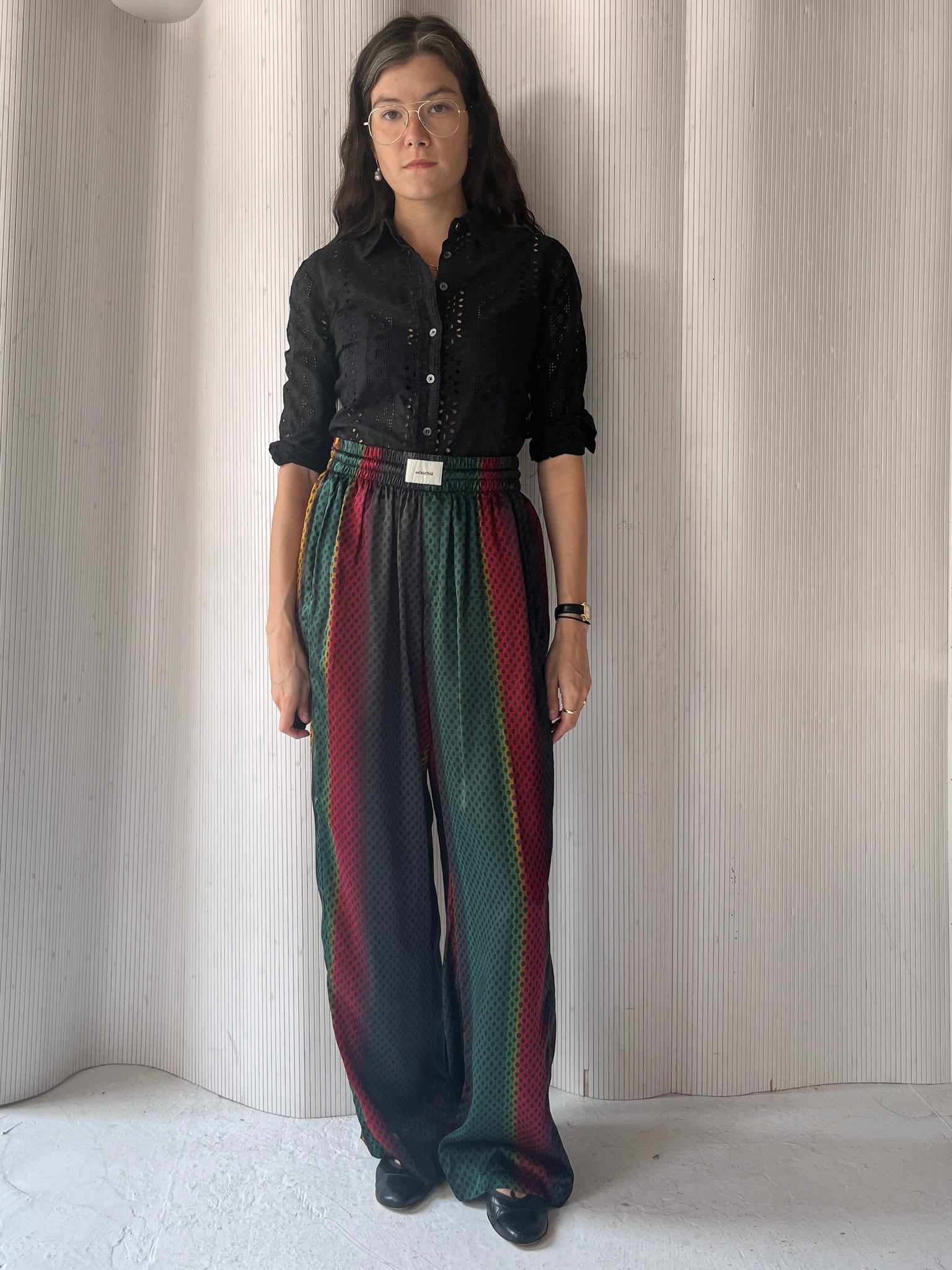 elastic waist pant st hill print