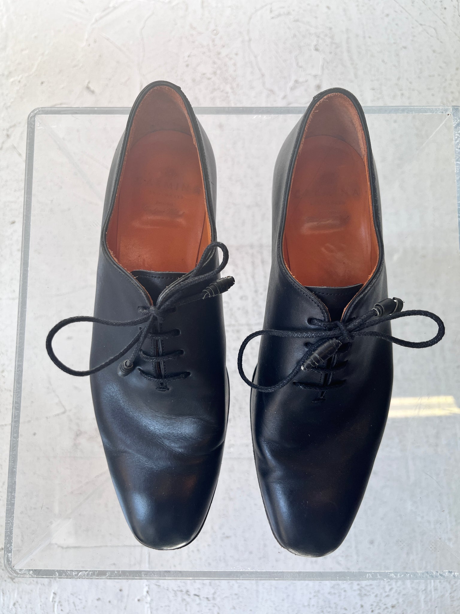 Carmina black oxford shoe